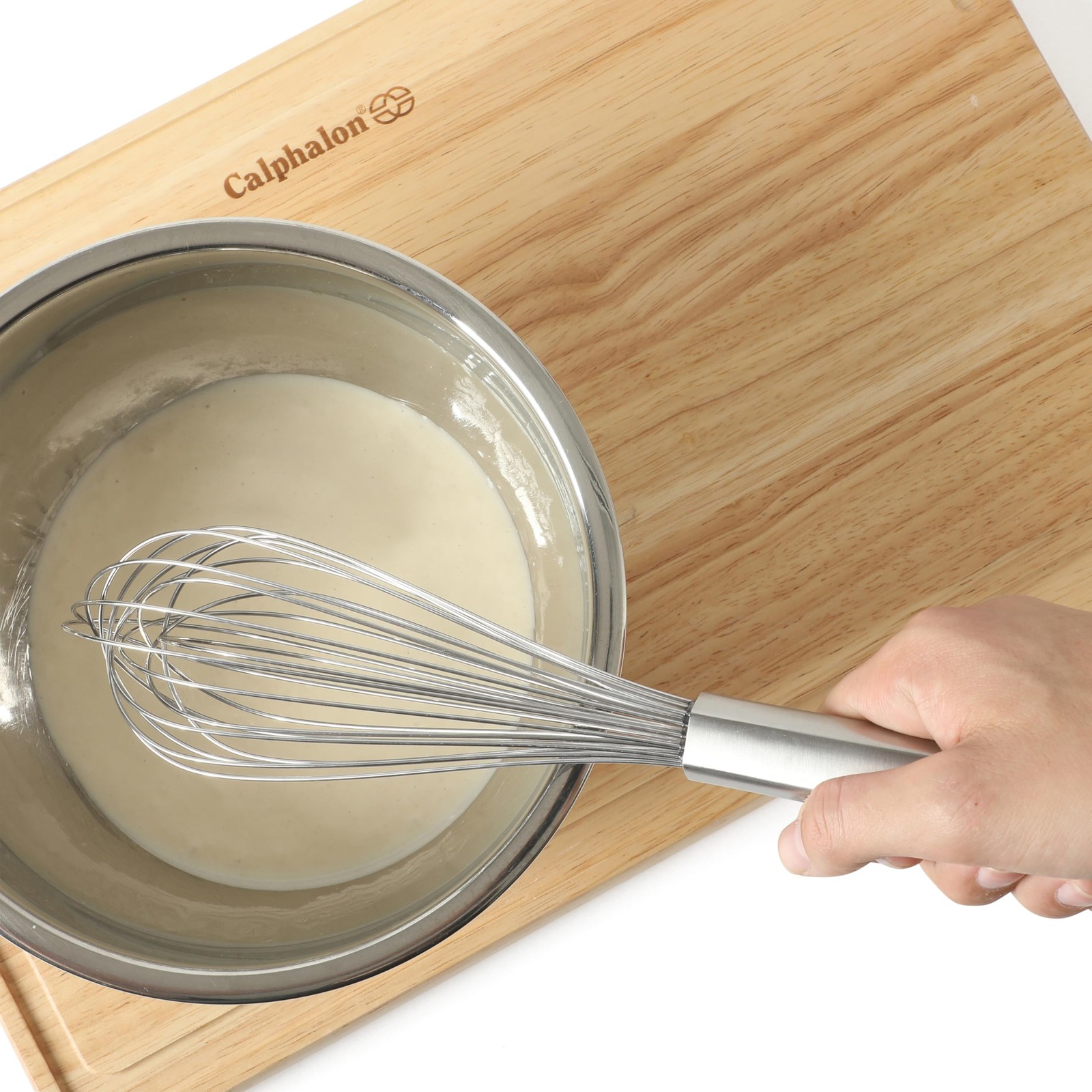 Calphalon Prime 8-Inch Whisk, Stainless Steel (Prime – 8″ Whisk)