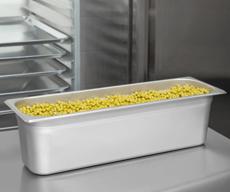 1/2 Size Long Anti-Jam Stainless Steel Steam Prep Table Food Pan 6″ Deep Half