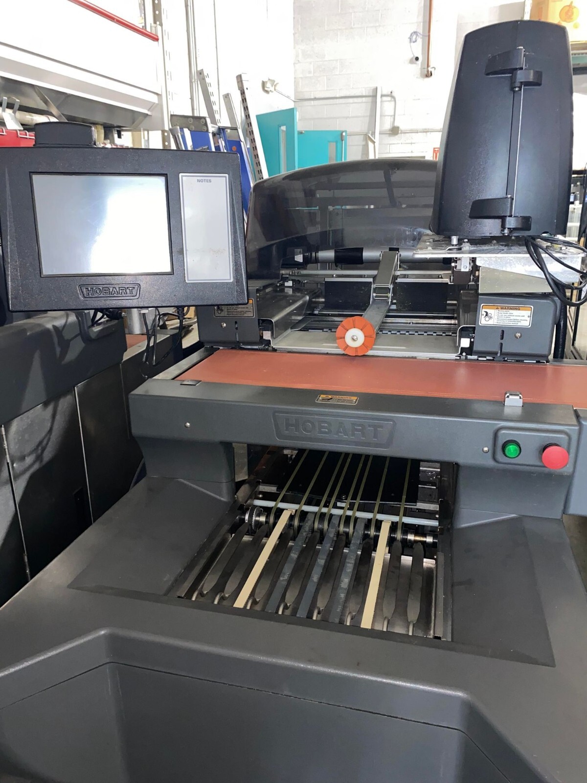 HOBART AUTOMATIC MEAT WRAPPING MACHINE MOD# AWS SUPER MARKET MEAT PACKAGING