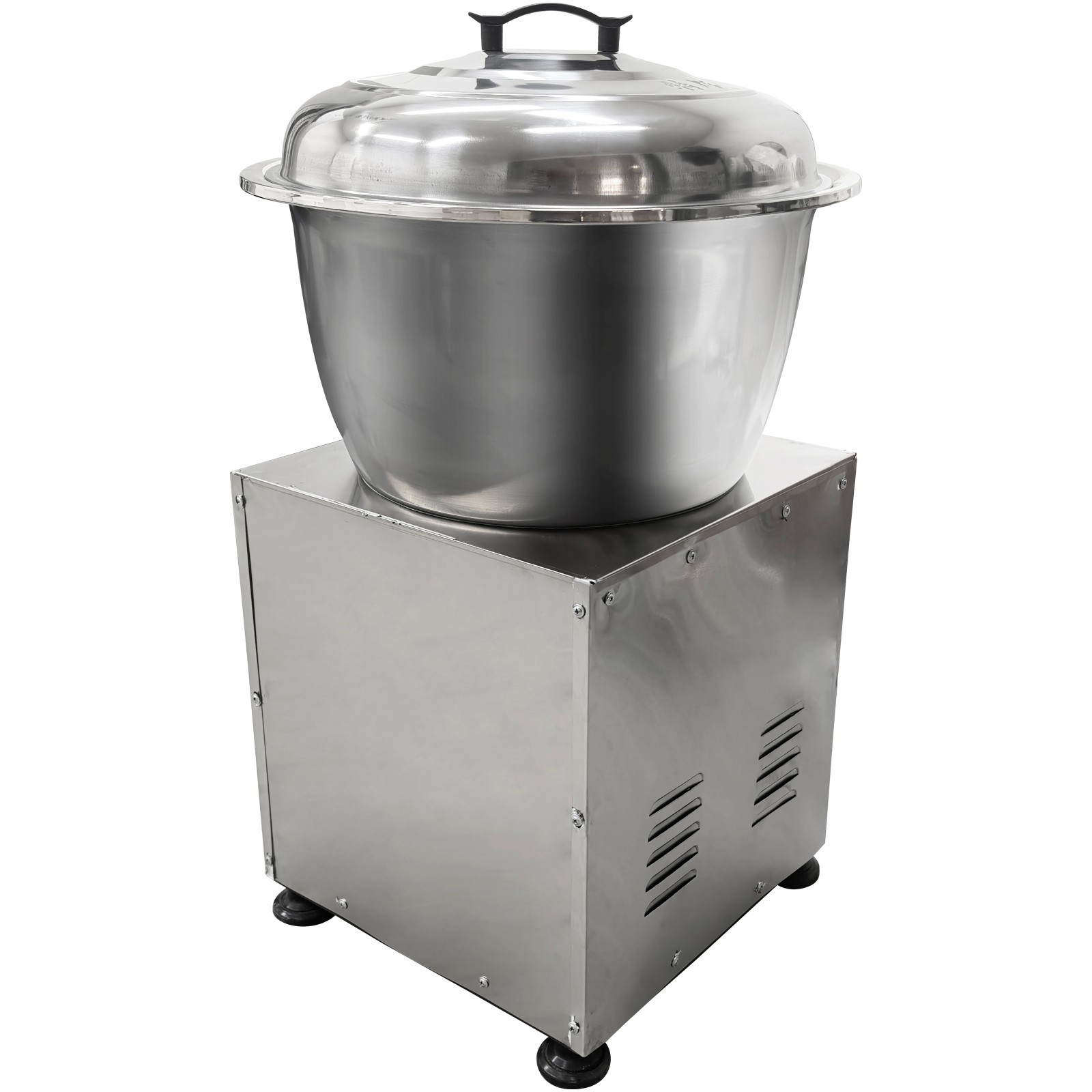 Commercial Dough Mixer, Stainless Steel Basin Kneading Machine, 33LBS Capacity