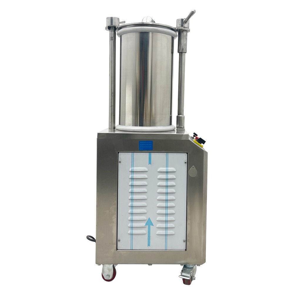 26L Hydraulic Sausage Filling Machine Commercial Meat Stuffing Packing 3 Nozzles