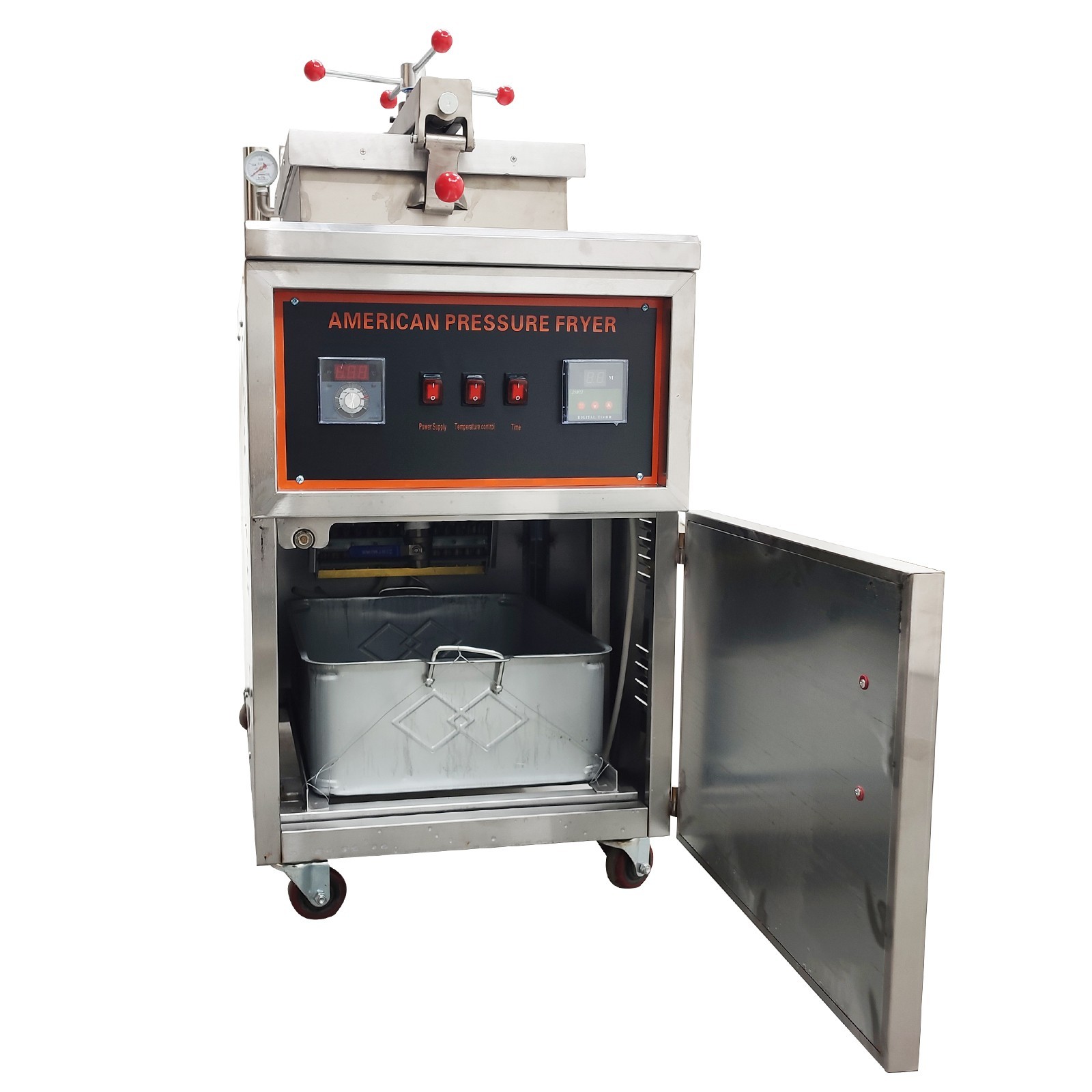 110V Commercial Natural Gas Fried Chicken Stove CNC High Pressure Fried Chicken