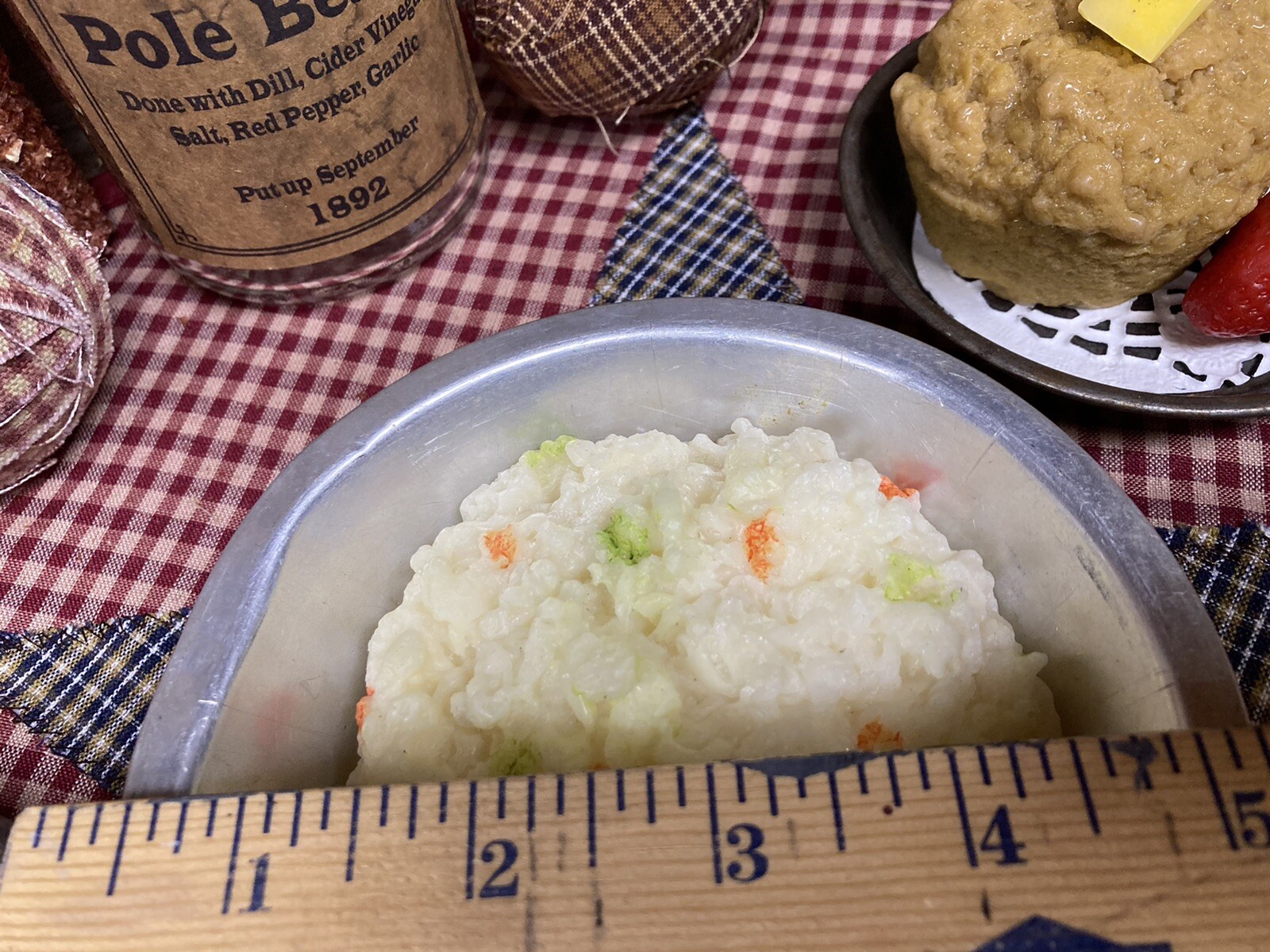 Primitive Farmhouse Kitchen Realistic Fake Faux Food Display COLE SLAW Prop CS9
