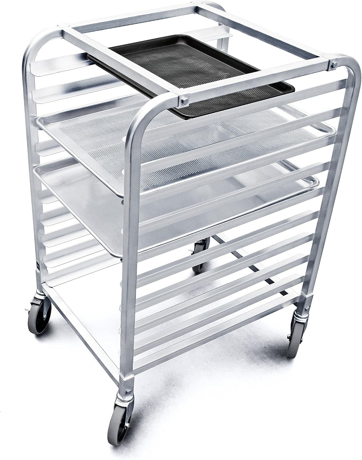 Commercial Grade Aluminum 10/20 Tier Bun Pan Rack 26″ L x 20″ W x 38″ H