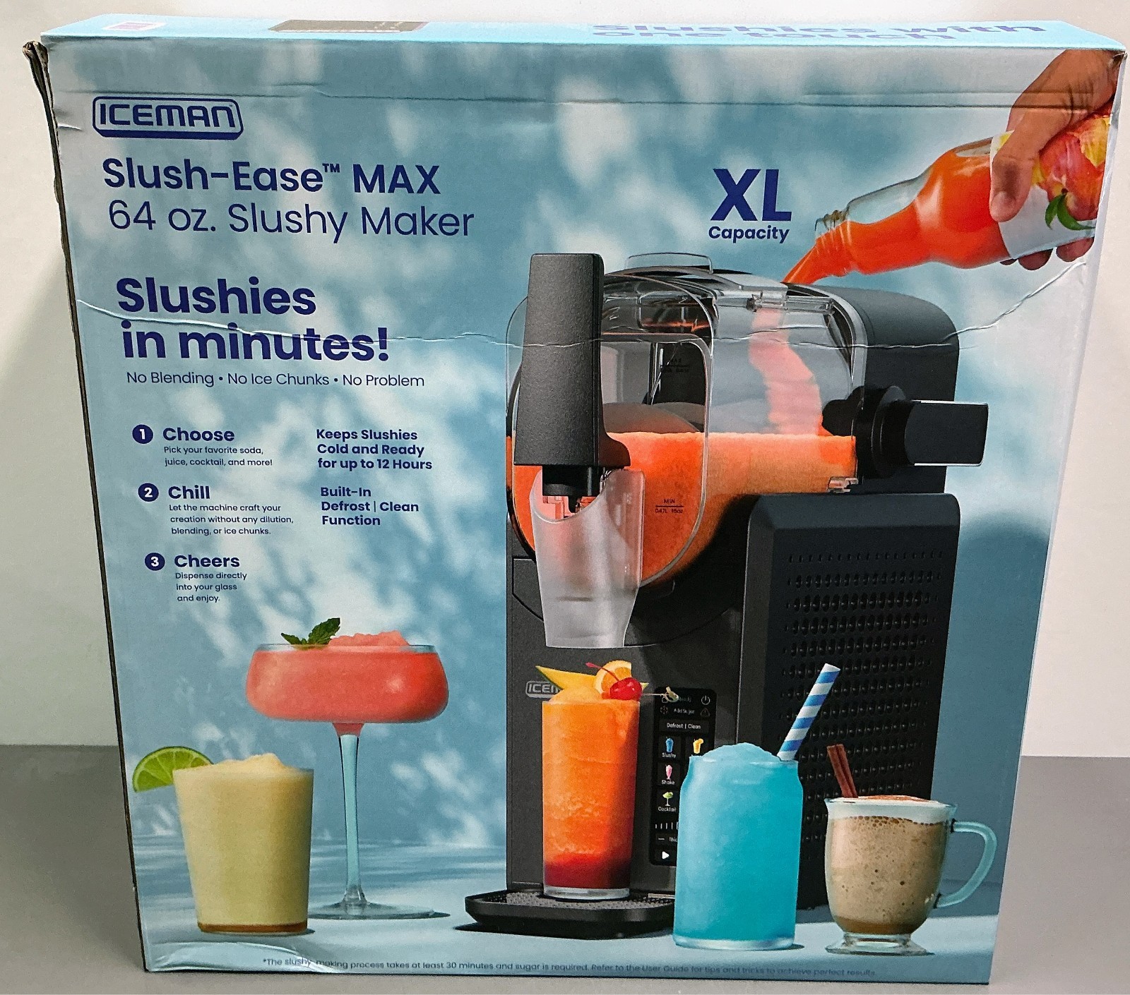 Iceman by Chefman Slush-Ease 88 oz. Total / 64 oz. Drink Capacity Slushy Maker