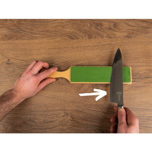 Premium Leather Strop for Knife Sharpening with Polishing Compound – Double