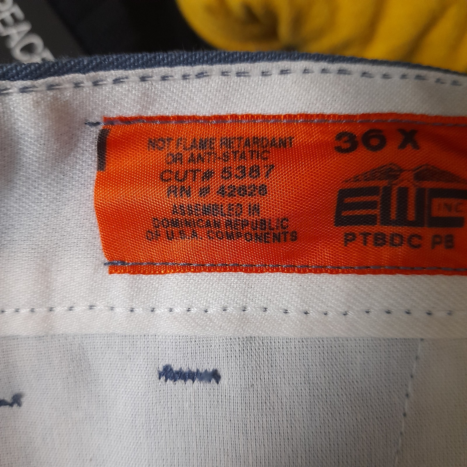 PTBDC PB Blue Navy Chef Pants 36×30, Perm Press Soft Finish, 65% Poly 35% Cotton