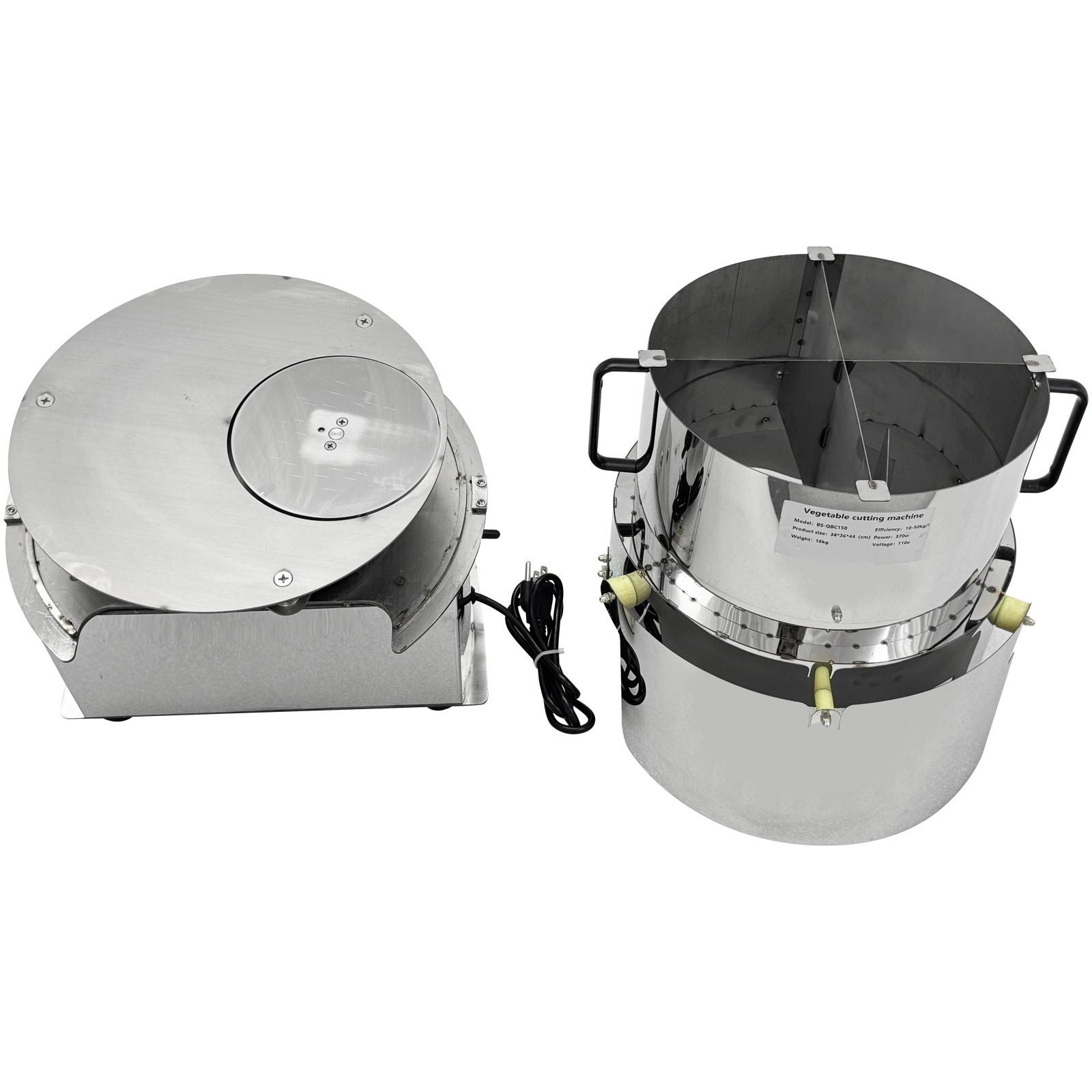 Commercial Cabbage Shredding Machine Auto Leafy Vegetable Cutting Machine 110V