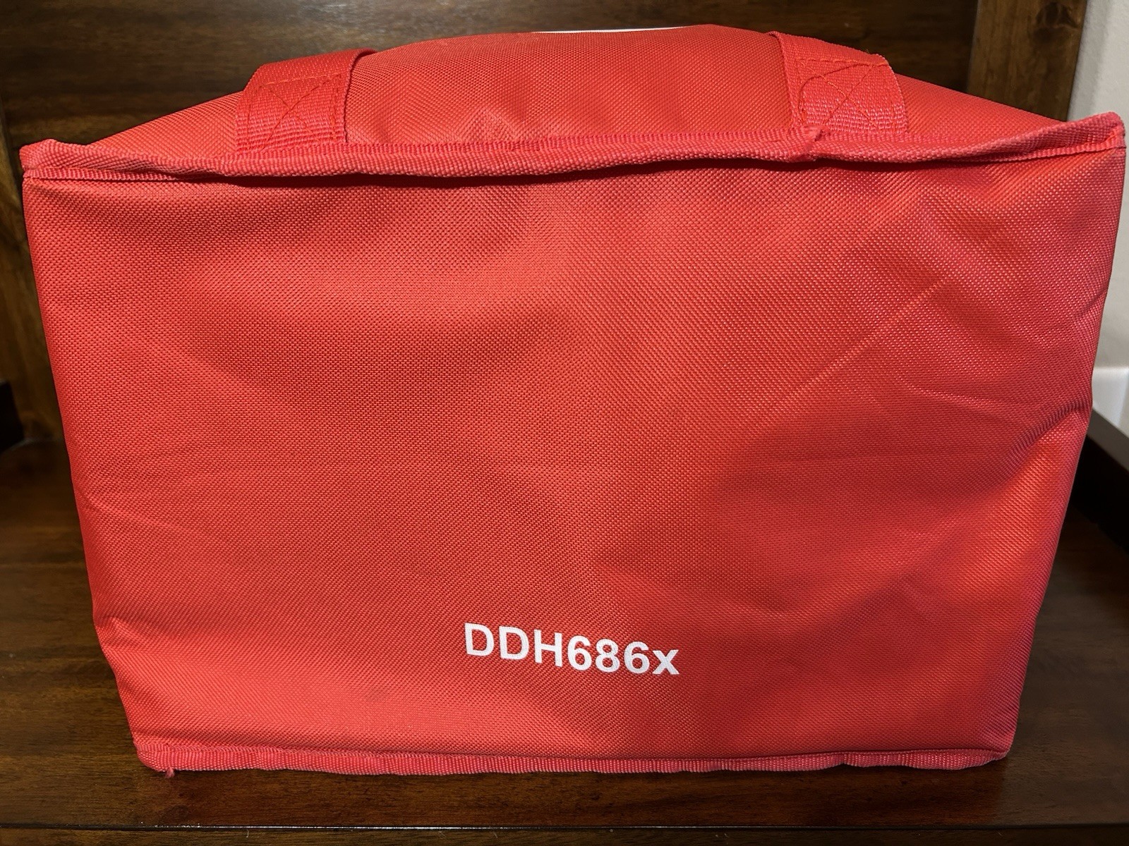 DoorDash Insulated Food Delivery Bag Tote Dasher Zippered Red 14x10x9.5 DDH686x
