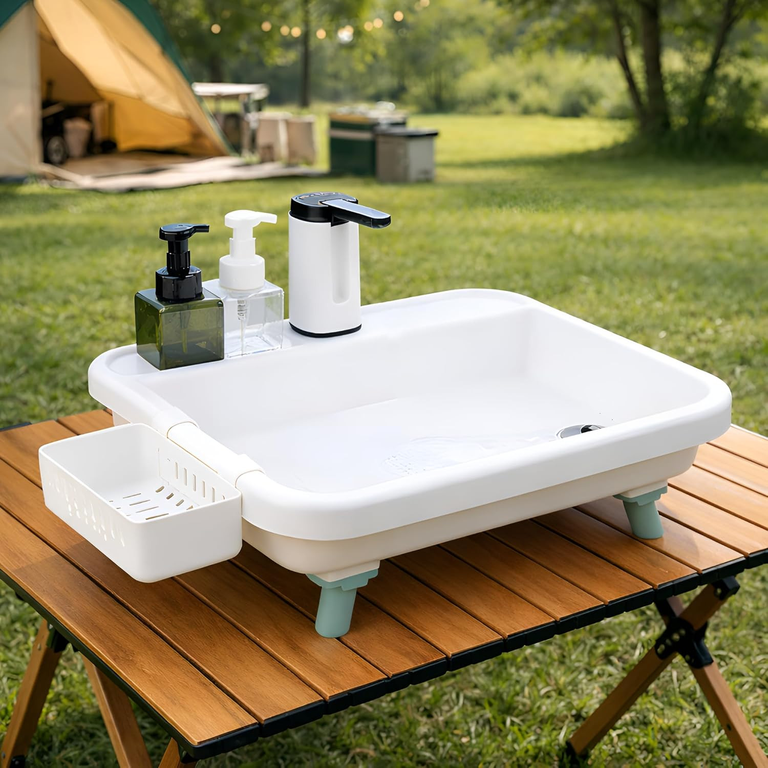 Portable Hand Wash Sink with Electronic Faucet for Indoor/Outdoor Use