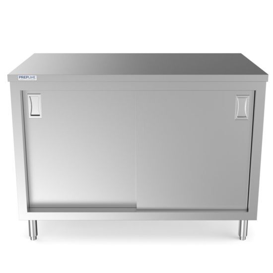 Prepline PC-3048 30″D x 48″L Stainless Steel Enclosed Base Work Table