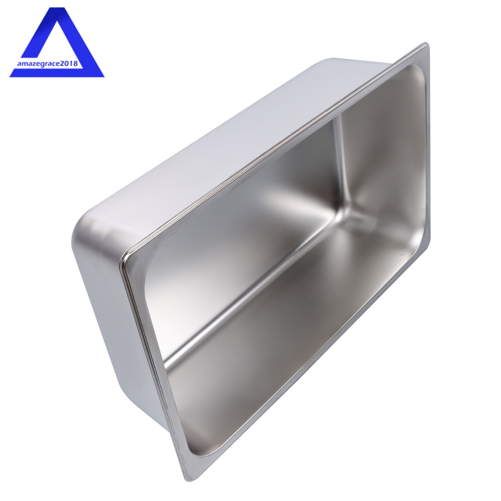 Steam Table Hotel Pans Full Size 6″ Deep 2 Pack Stainless Metal Tray Sets