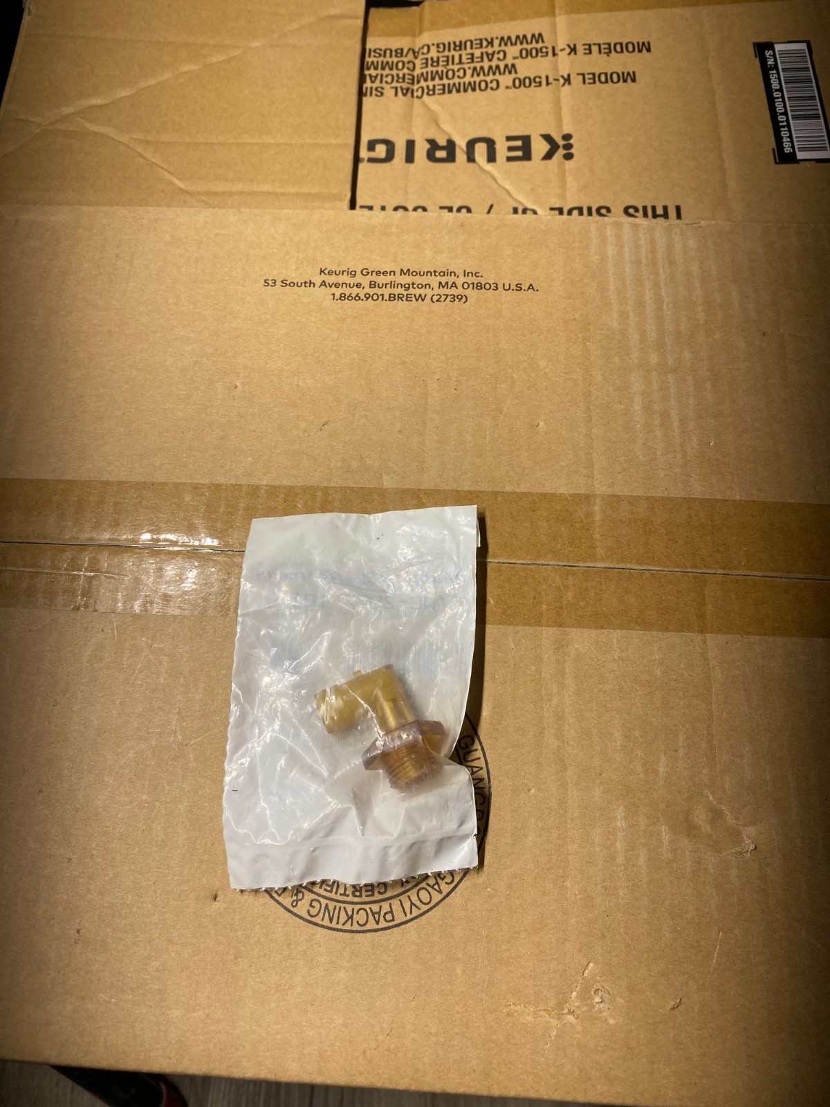 Wilbur Curtis WC-2977-101 SPRAYHEAD FITTING N.O.S.