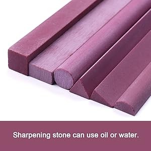 ALEE Polishing Stone, 6pcs Grit 3000# Ruby Whetstone Polishing Stone