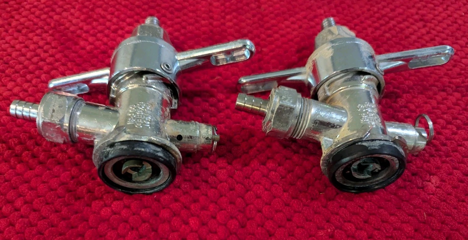 Low Profile Keg Coupler Sanke D type Coupler Beer Keg Tap MicroMatic Lot Of 2