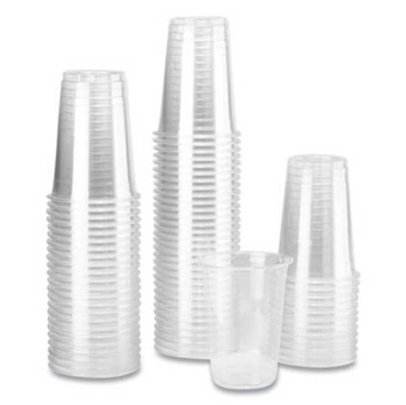 Karat KRTCKC10 PET Plastic Cups, 10 oz, Clear, 1,000/Carton