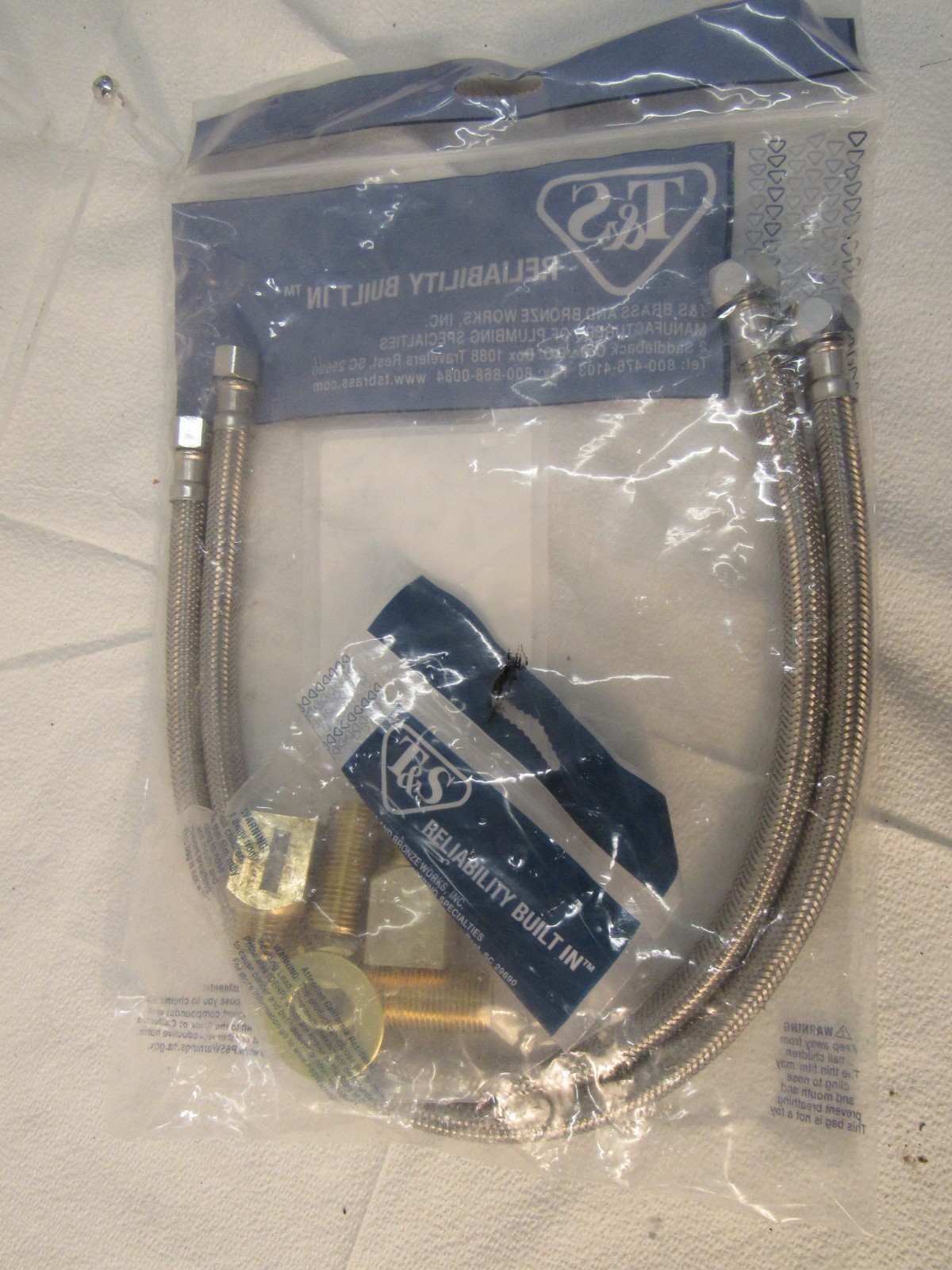 T&S B-0230-KIT Inlet Kit with 1/2-Inch Npt Close Nipple & Elbows and 24″ Flex