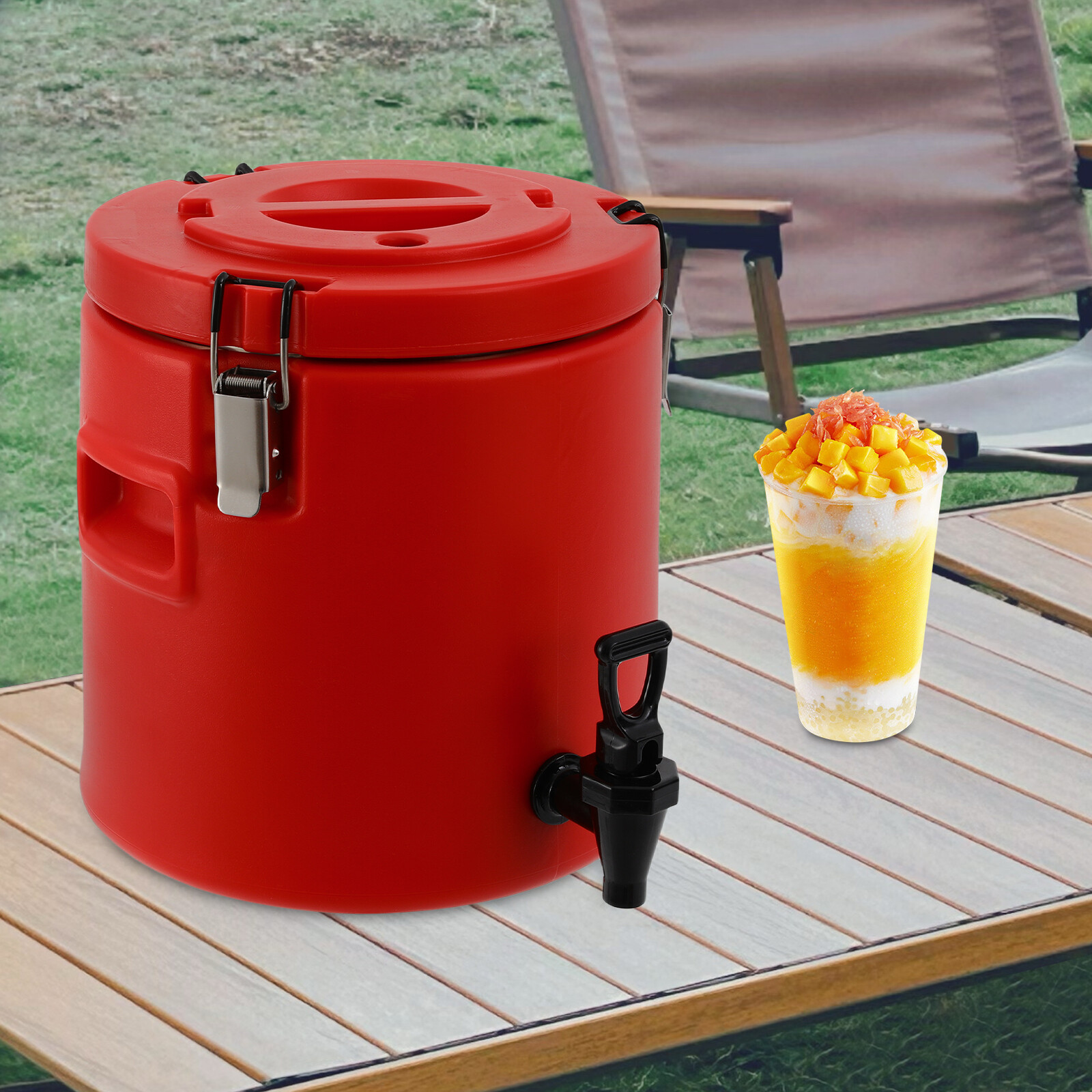 2.64 Gal Insulated Thermal Hot & Cold Thermal Coffee Airpot Beverage Dispenser