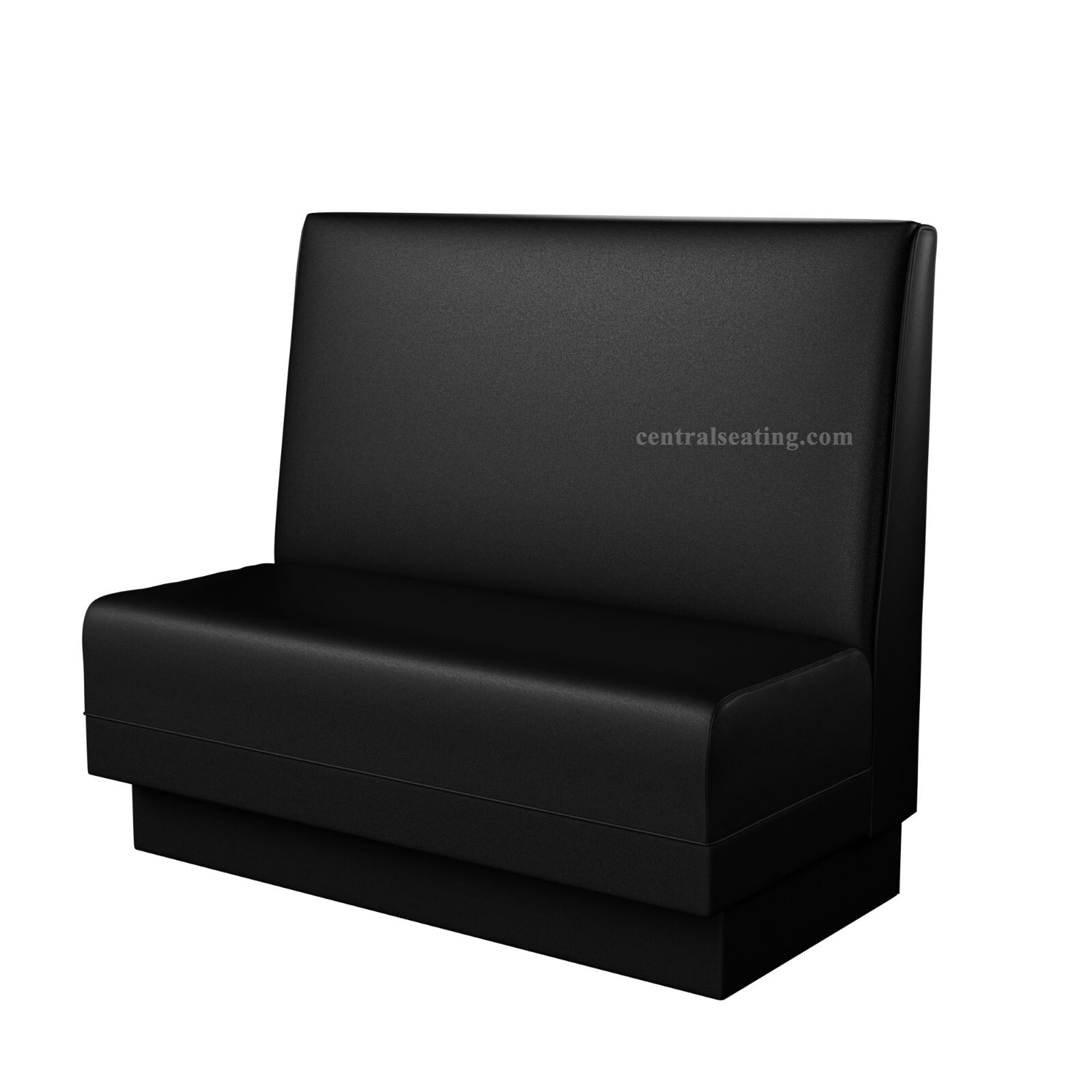 Kitchen Restaurant Booth Seating and Dining Table Set, Black and Grey Color