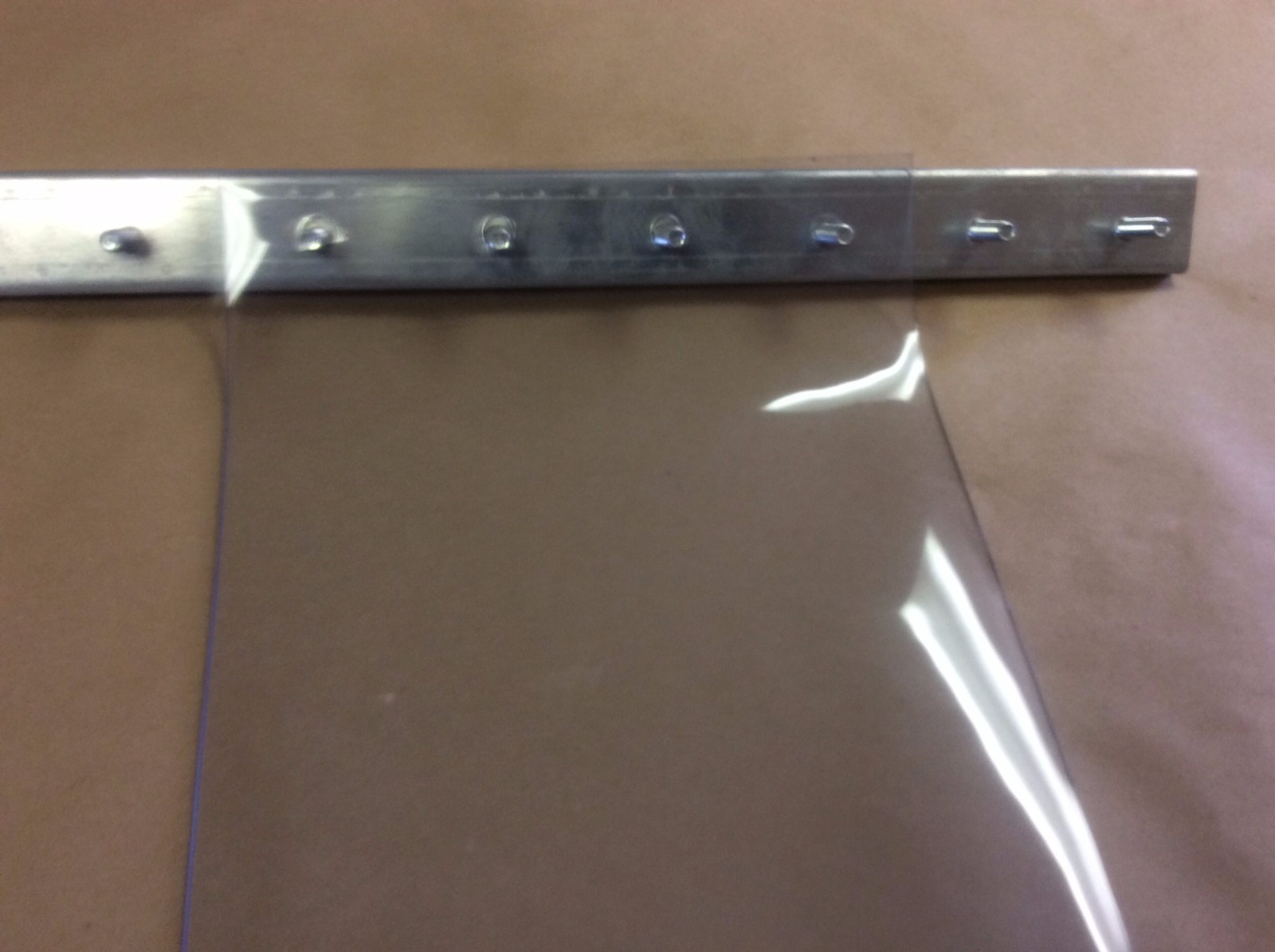 PVC Vinyl Replacement Strip 8″wX99″l USDA/Lotemp Clear Flat Material Qty. 5
