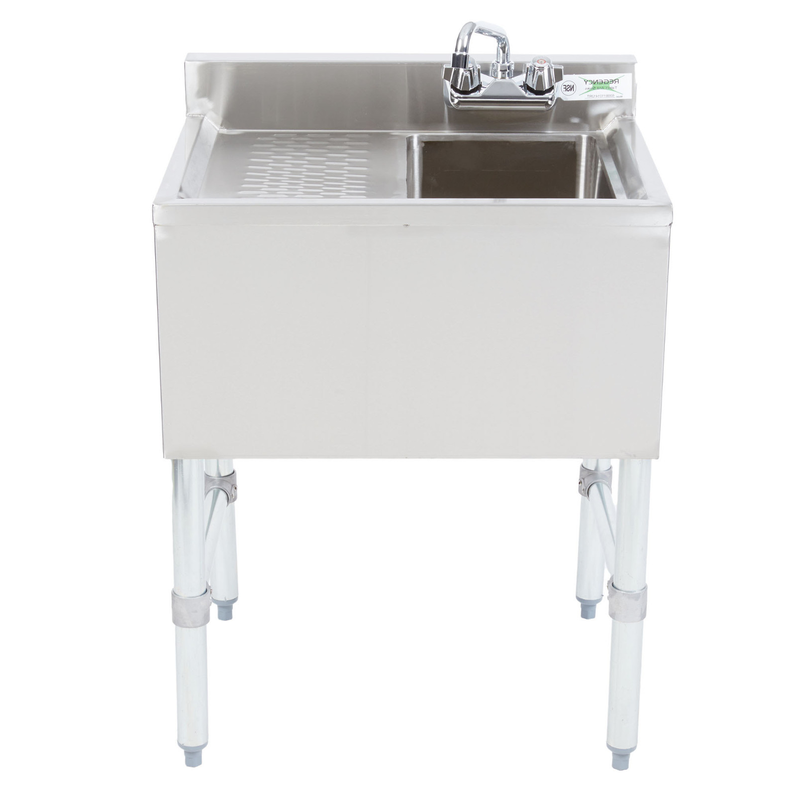 NEW 1 Bowl Underbar Stainless Steel Hand Wash Sink LEFT Drainboard Commercial