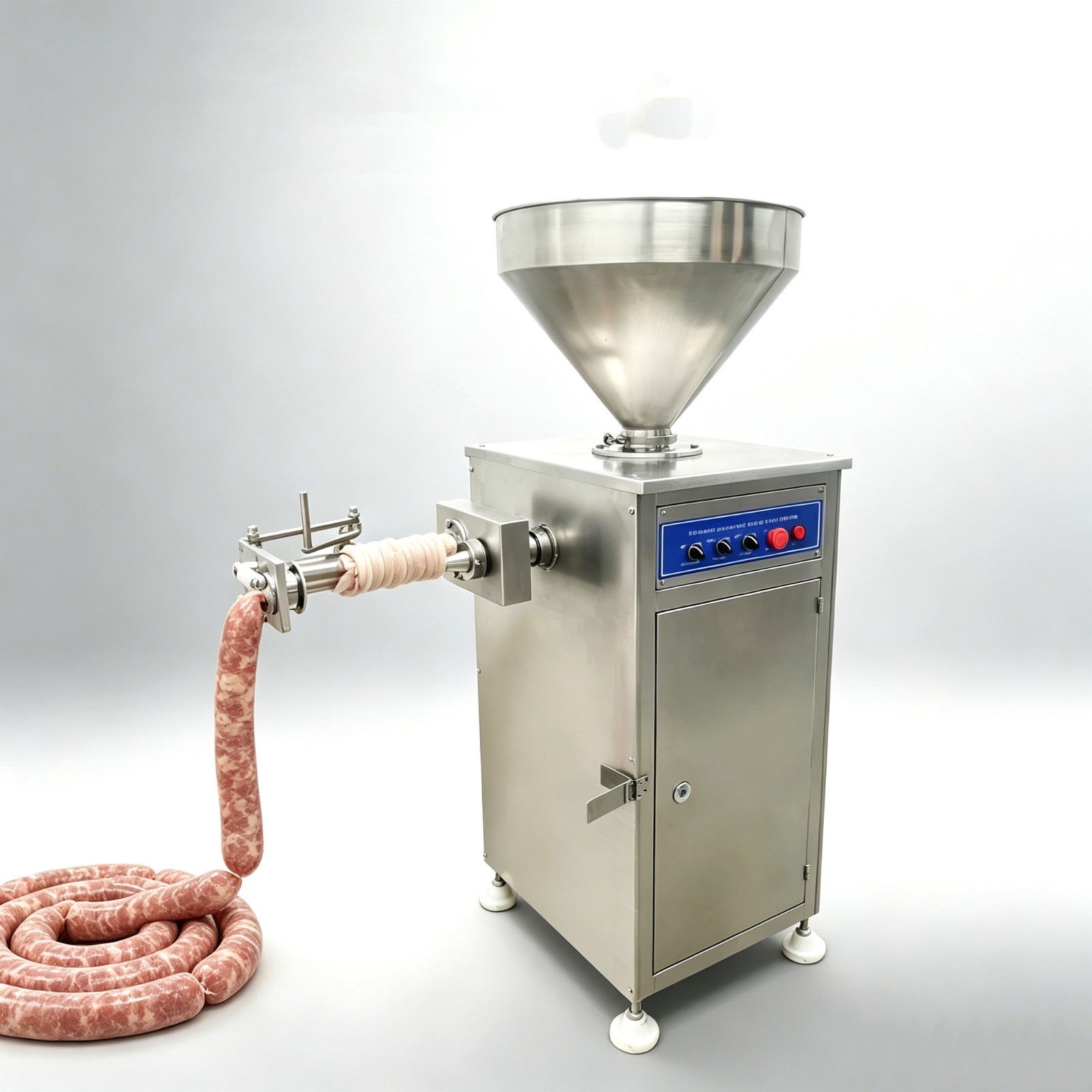 50L Pneumatic Sausage Filling Machine Automatic Twisting Sausage Stuffer 110V