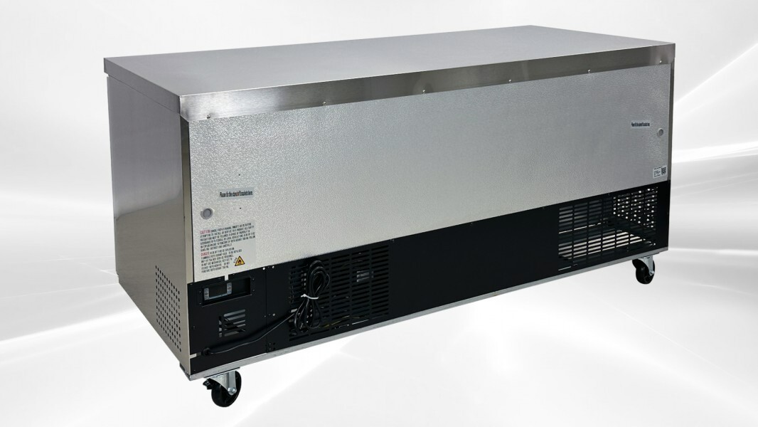NEW 72″ Commercial Undercounter Refrigerator 15.5 Cu Ft Cooler Depot TUC72R NSF