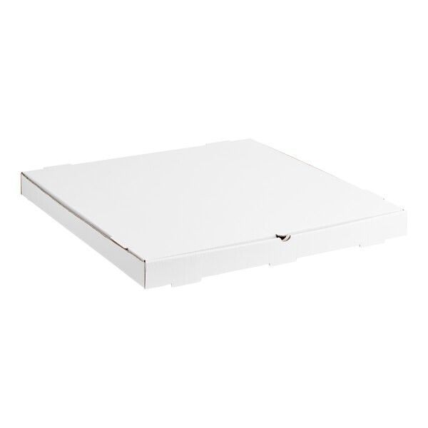 White Customizable Corrugated Plain Pizza Box Square 25 Bundle 24″ x 24″ x 2″