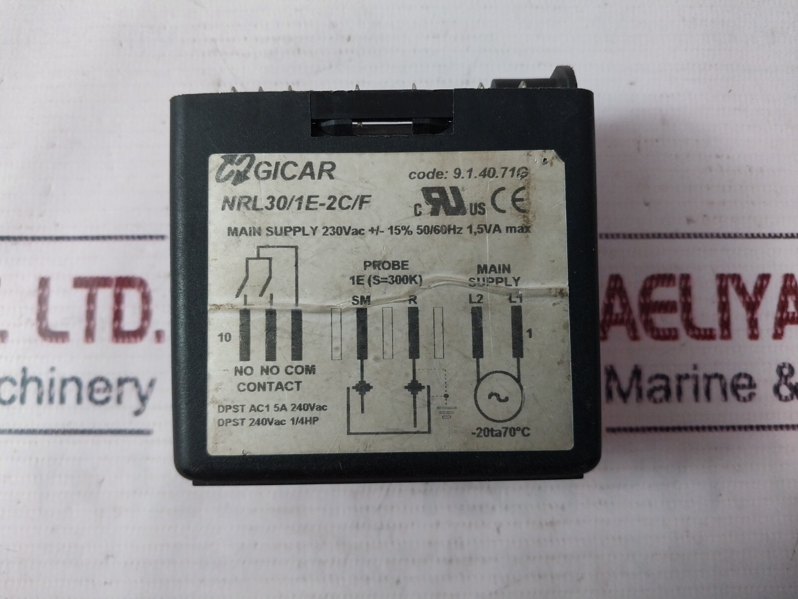Gicar NRL30/1E-2C/F Level Adjuster -20 TA 70°C