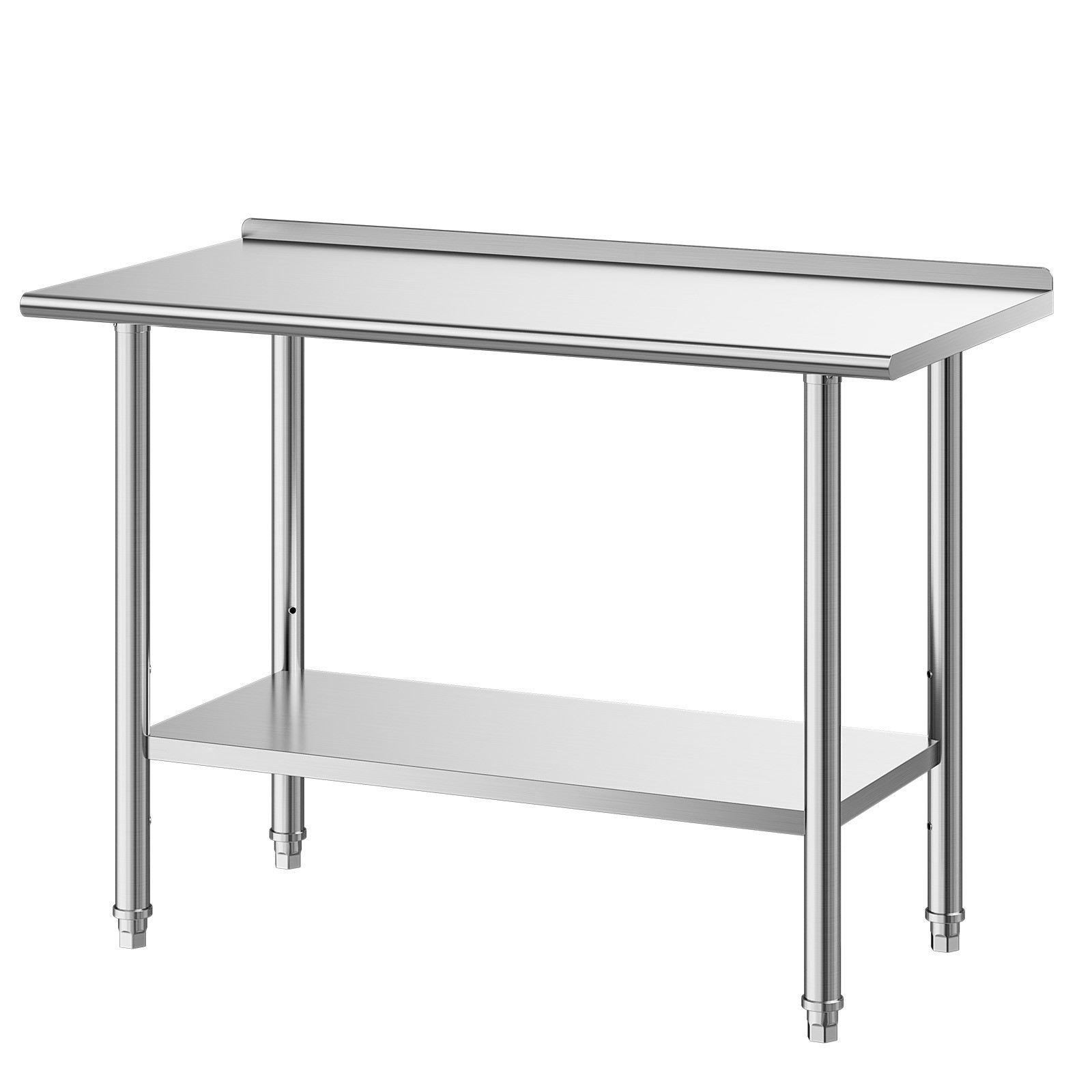 Uimoso 48» x 24» Commercial Stainless Steel Kitchen Prep Table with Backsplash