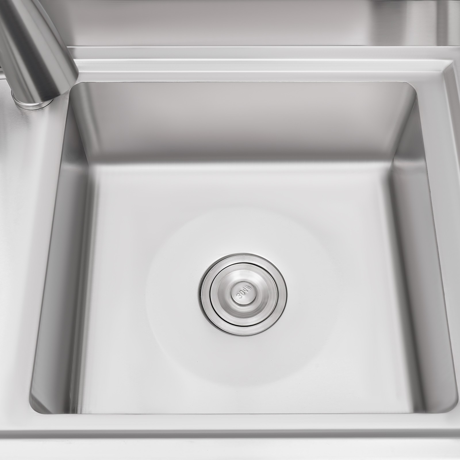 39*20*39″ Commercial Sink Stainless Steel Utility Sink Freestanding Single Bowl