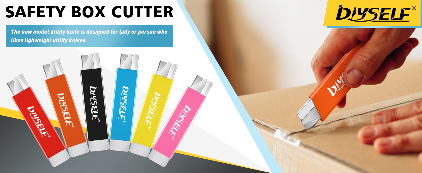 12 Pack Box Cutters, Utility Knife Retractable, Exacto Knife, Box Cutter Knife