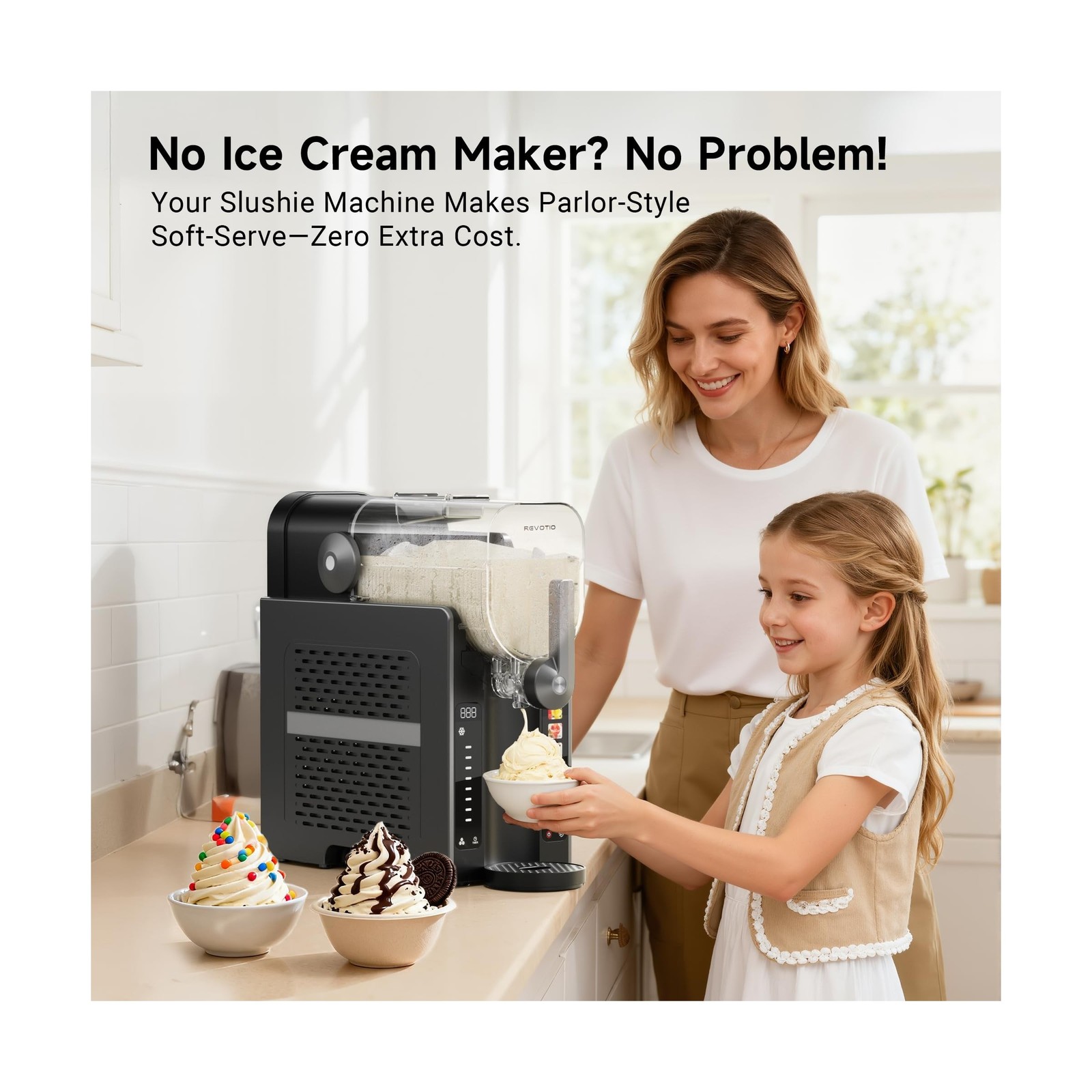 Slushie Machine for Home, 88 oz Slushy Machine, No Ice Needed Frozen Drink Ma…