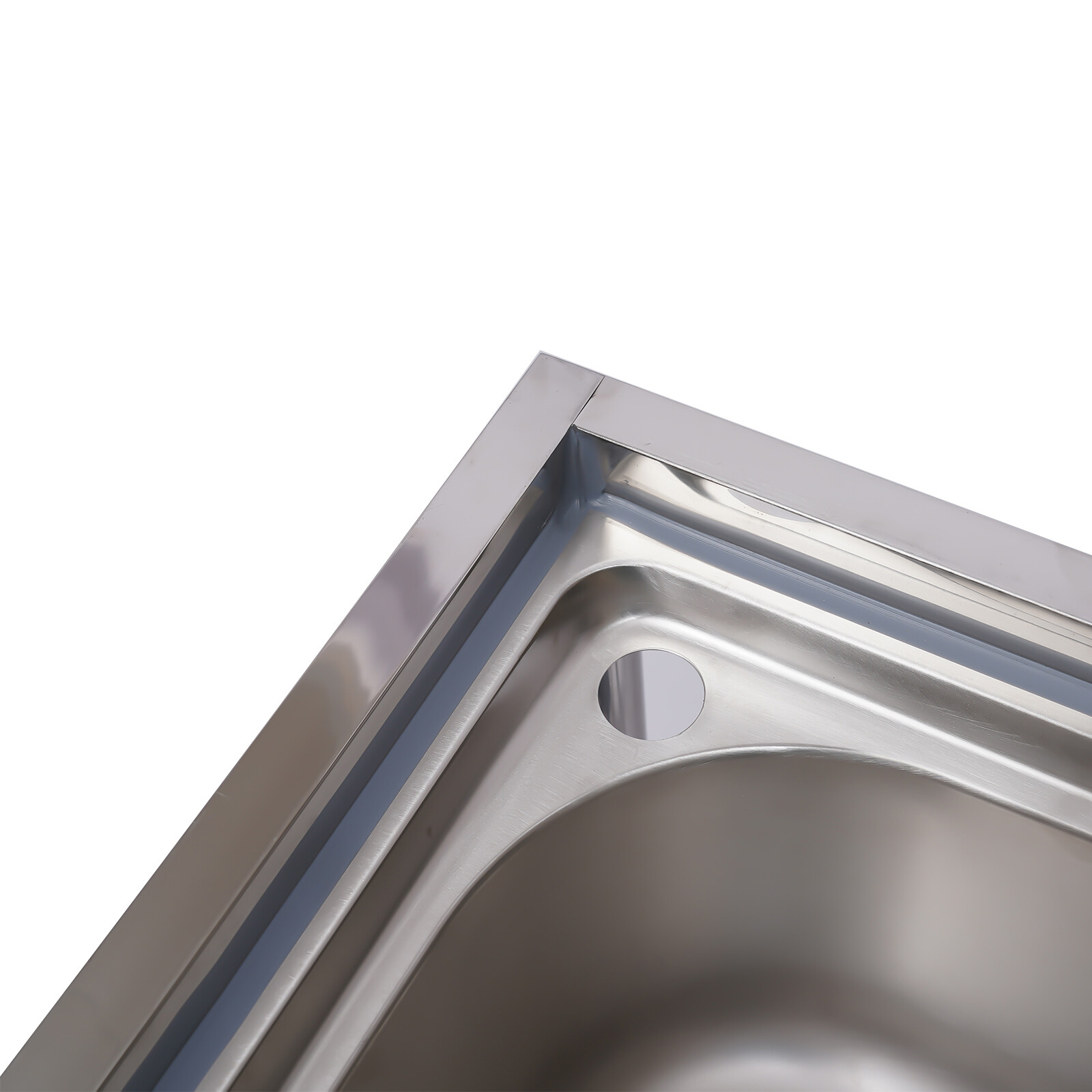 Utility Prep Sink 1 Compartment Stainless Steel Single Basin Bowl Kitchen Sink