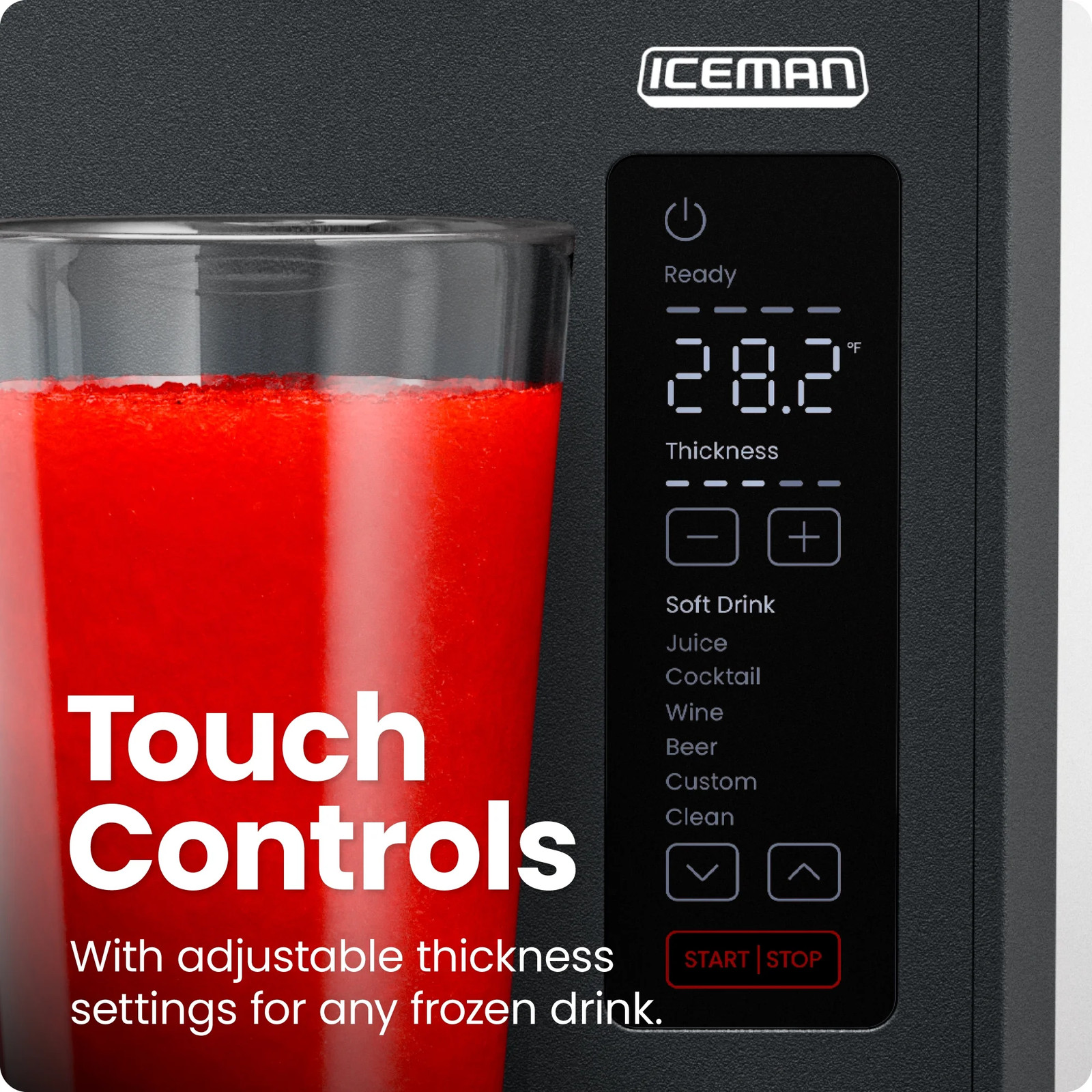 Iceman by Chefman Slush-Ease 68 oz. Slushy Maker with Customizable Thickness