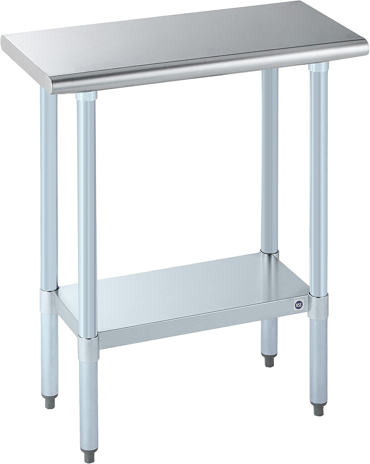 ROCKPOINT Stainless Steel Prep & Work 14×30 Inches, Metal Commercial Kitchen Adj