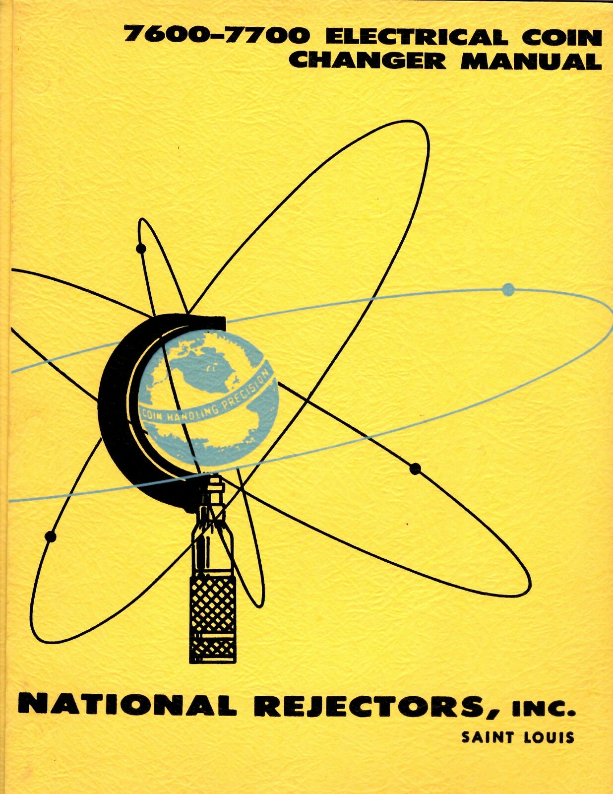 National Rejectors Vintage Manuals, Select Model. Reprint, CD or Thumb drive