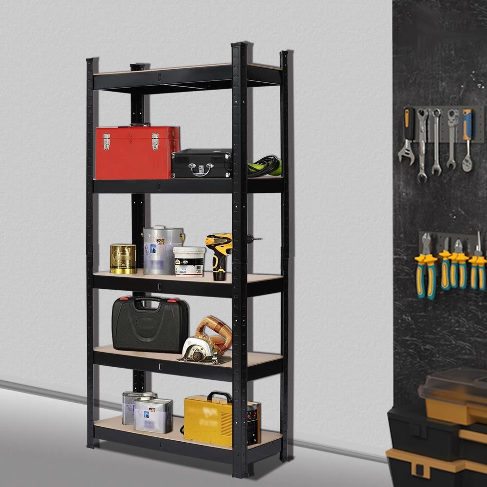 6 Size Heavy Duty Shelf Garage Steel Metal Storage 5 Level Adjustable Shelf