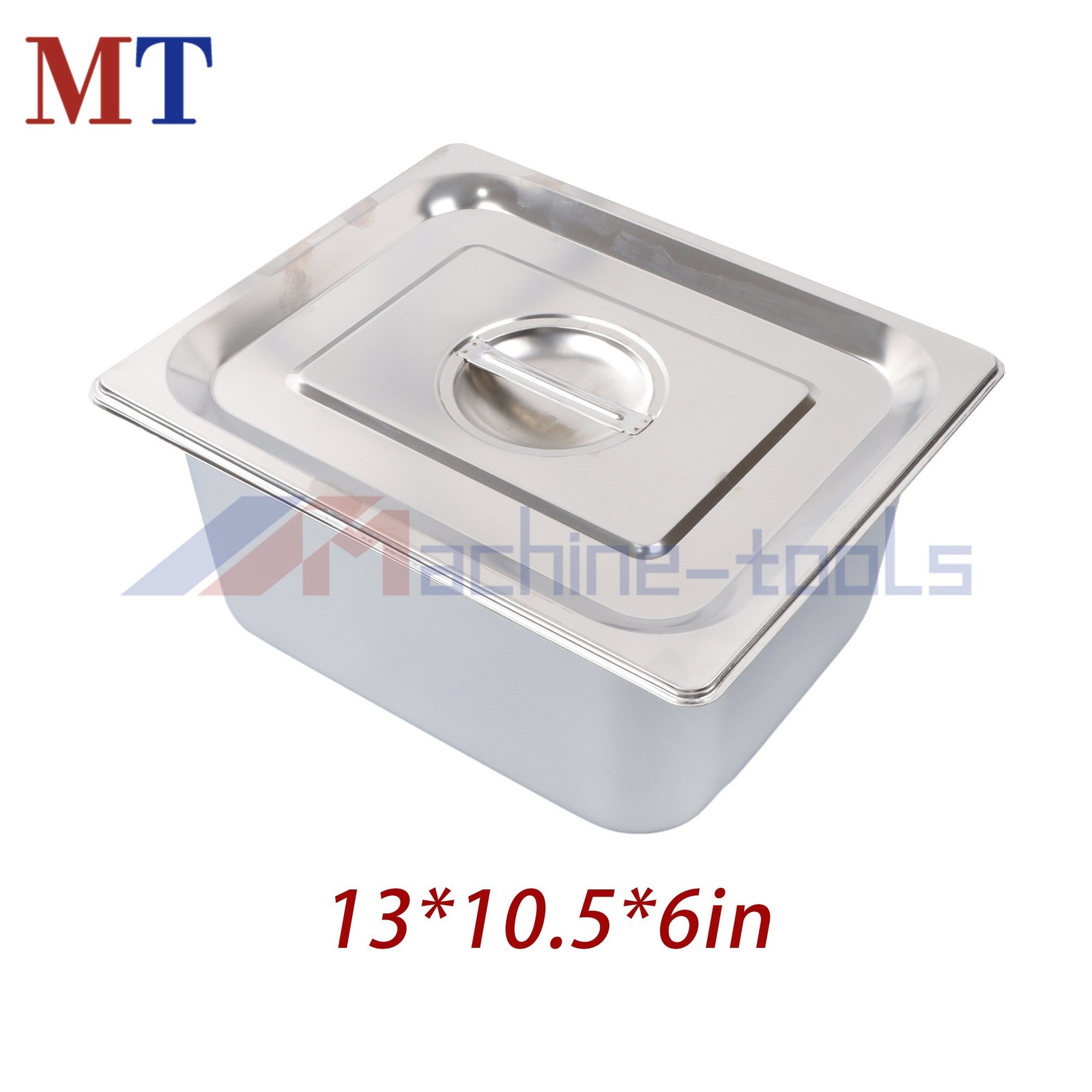 Durable Stainless Steel 1/2 Size Steam Pan Set, 4-Pack 6 Inch Deep