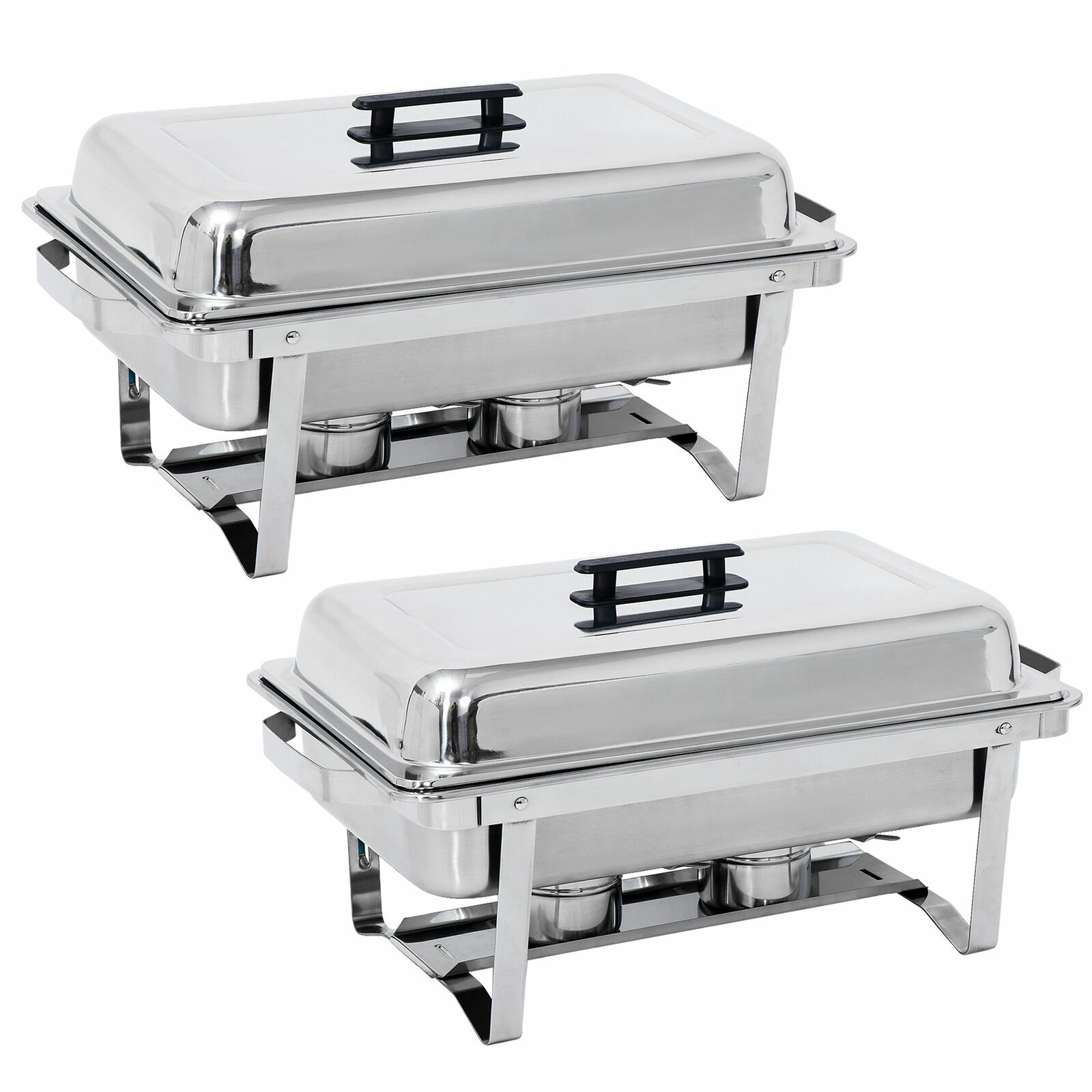 2 Packs 8 QT Stainless Steel Chafing Dish Buffet Trays Chafer Dish Buffet Trays