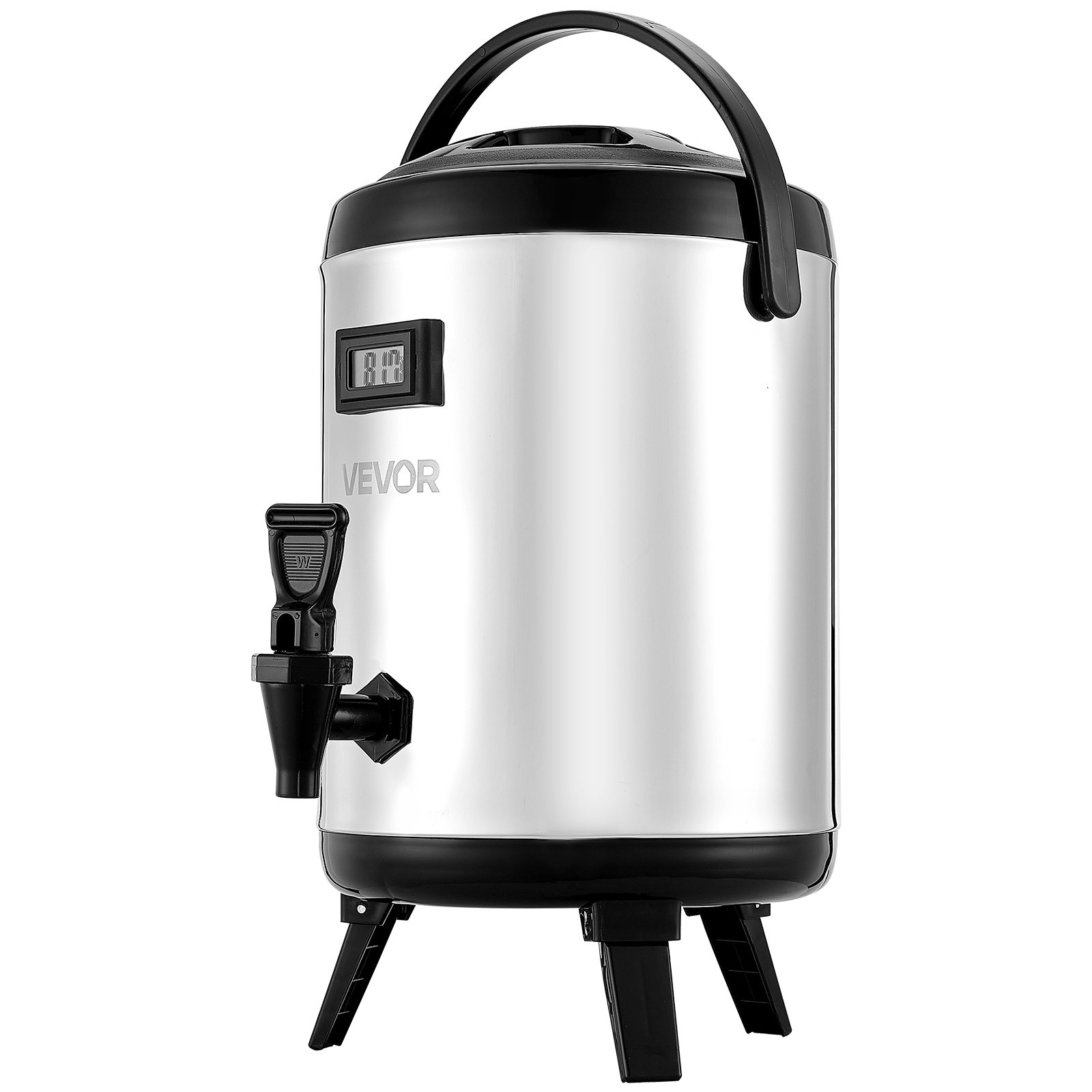 VEVOR Insulated Beverage Dispenser for Hot & Cold Drinks 1.5 Gal Stainless Steel