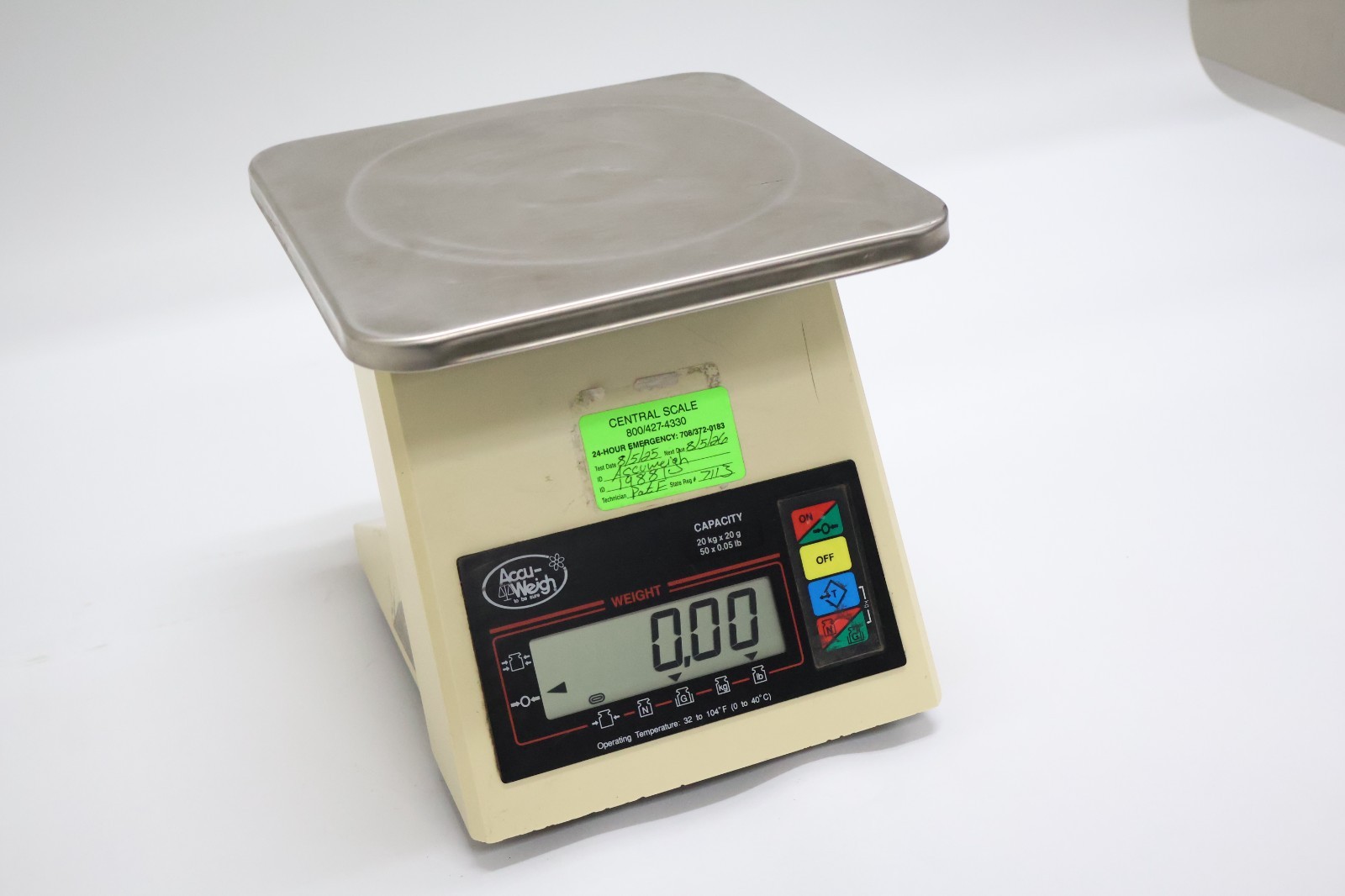 Yamato Accu-Weigh DSY-1100 Digital Scale 20kg x 20g 50lb x 0.05lb Tested READ!!