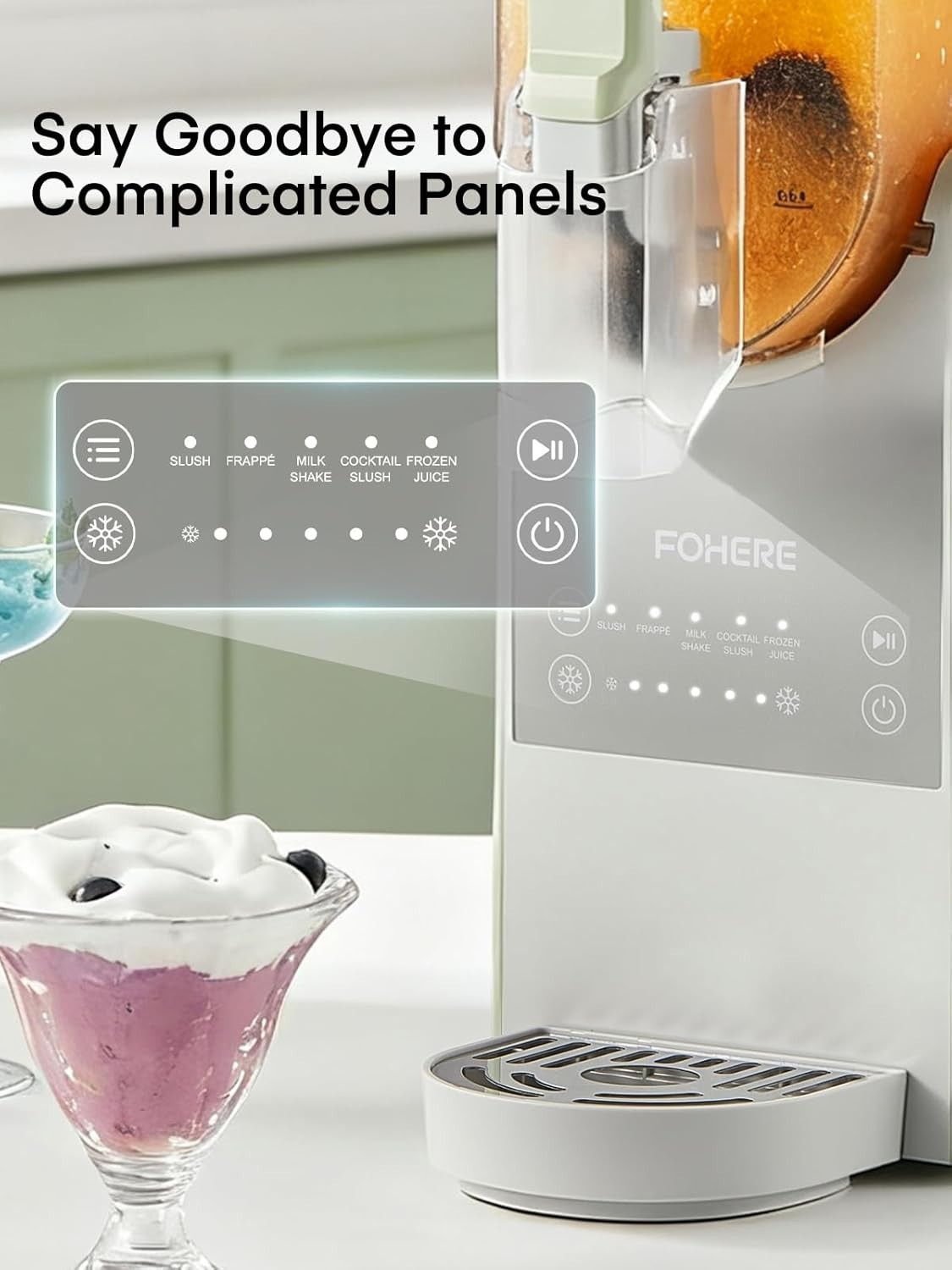 Slushie Machine, 88 oz Slushy Machine for Home, Professional Frozen Drink Mak…
