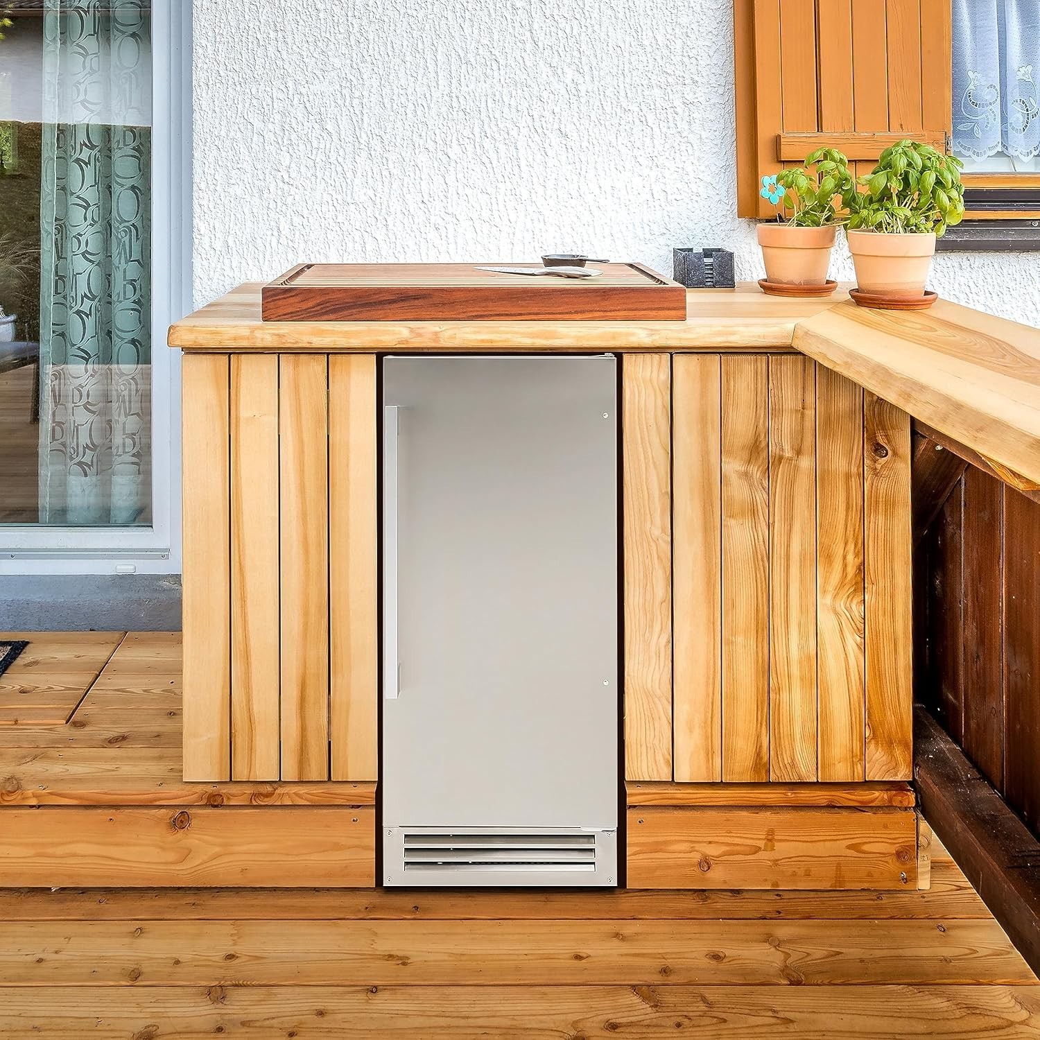 DUURA Elite Indoor Outdoor Built-In Ice Maker – Stainless Steel