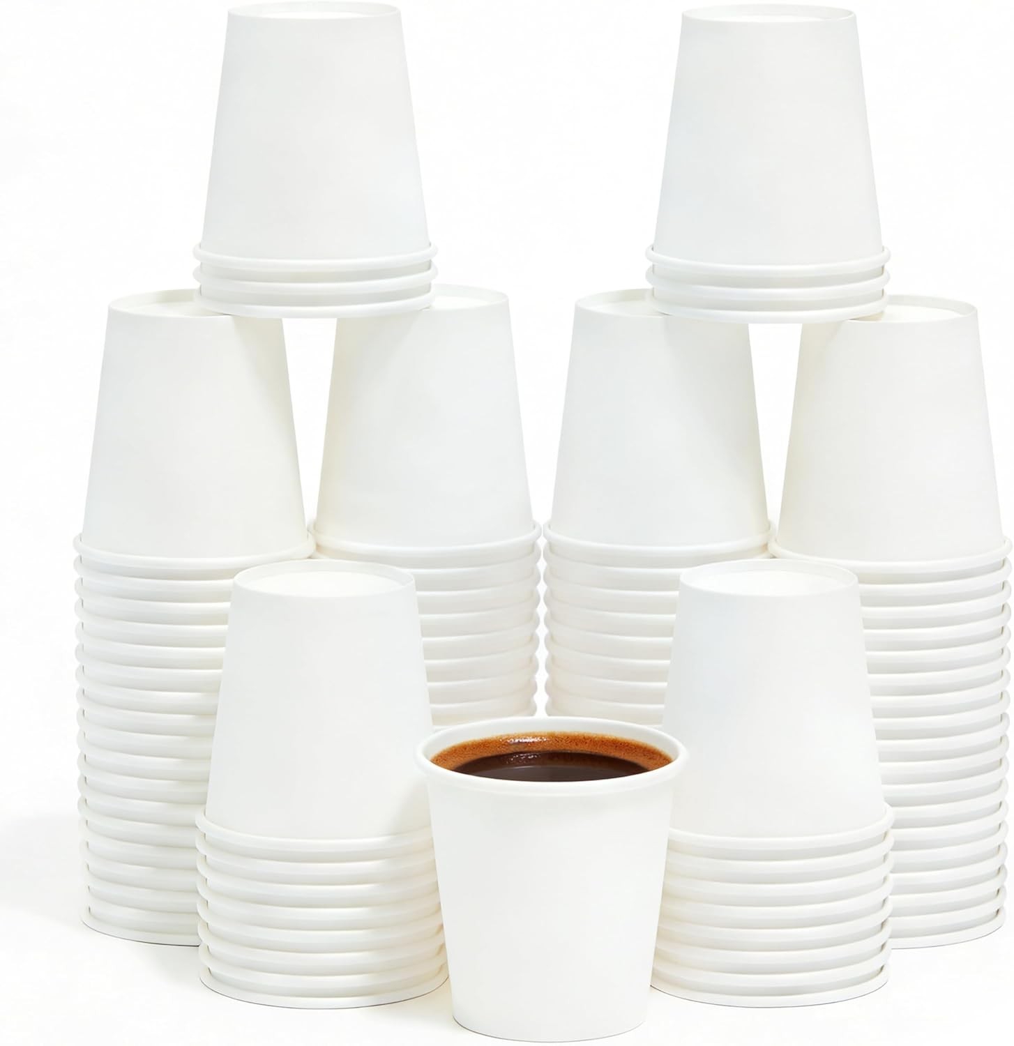 Espresso to Go Cups, 200 Count, Disposable Paper Cups, Travel Cups 4oz Paper Cup