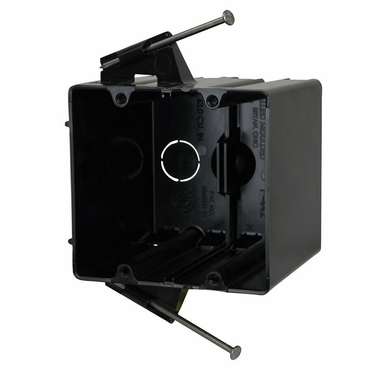 Allied Moulded P-442 2-Gang Outlet Box 3-9/16″ Depth Thermoplastic 43.5 Cu In