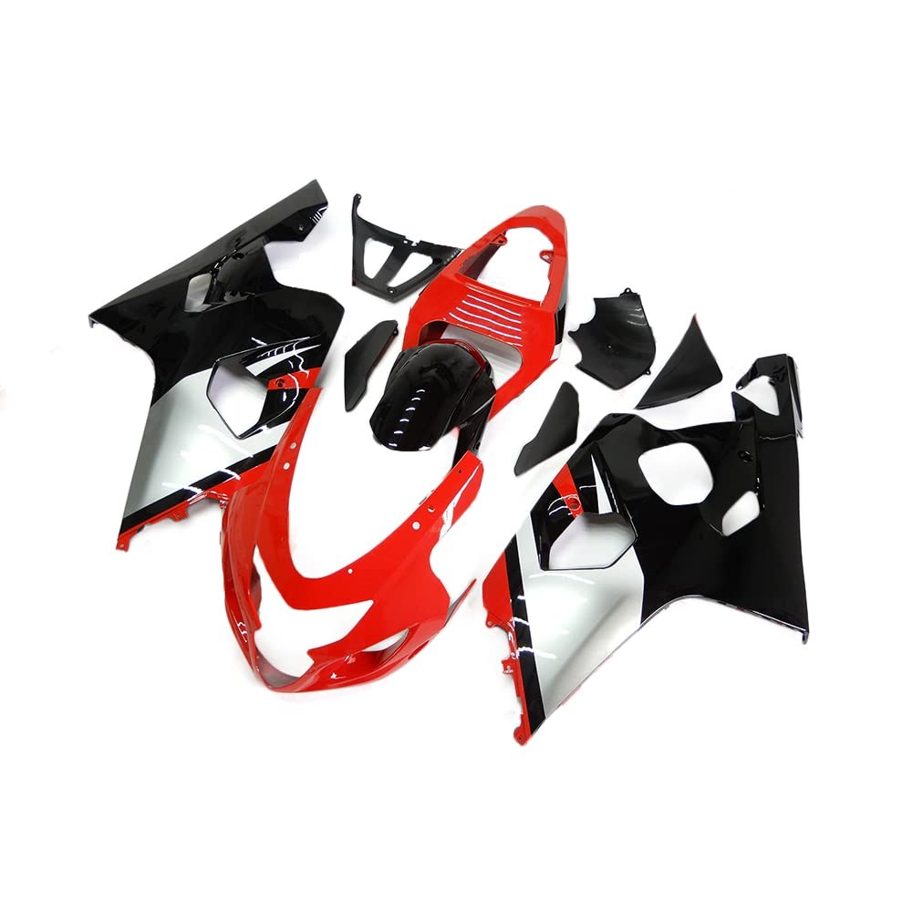 Silver Red ABS Fairing Kit For Suzuki GSXR600 GSXR750 K4 2004 2005 Injection