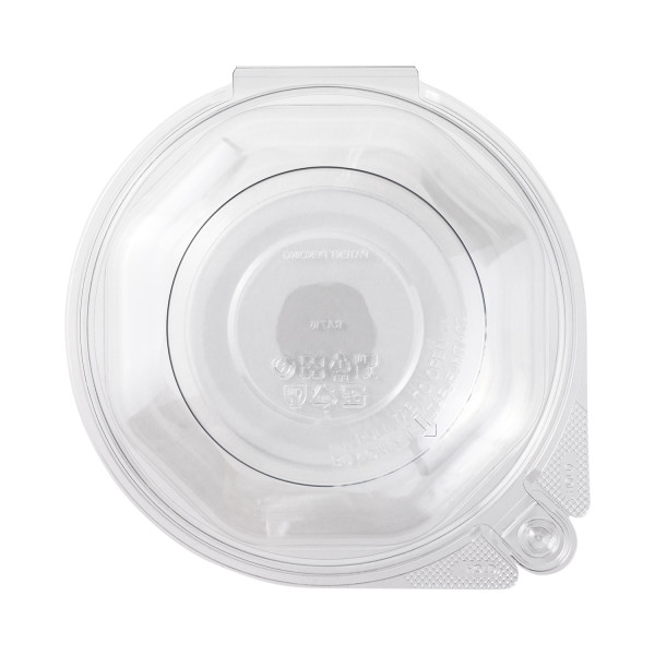 Karat 16 oz PET Tamper Resistant Hinged Salad Bowl with Dome Lid – 240 sets