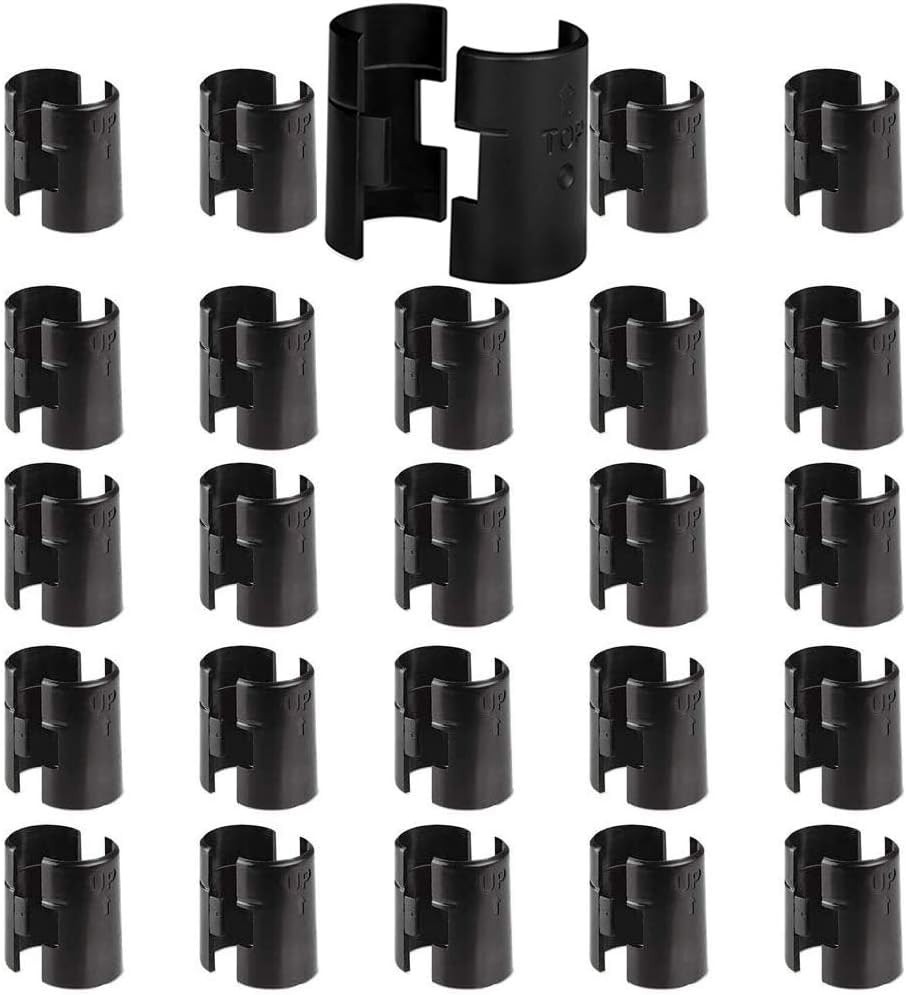 Wire Shelf Clips, Wire Shelving Shelf Lock Clips 25 Pairs 50 Pieces for 3/4″Post