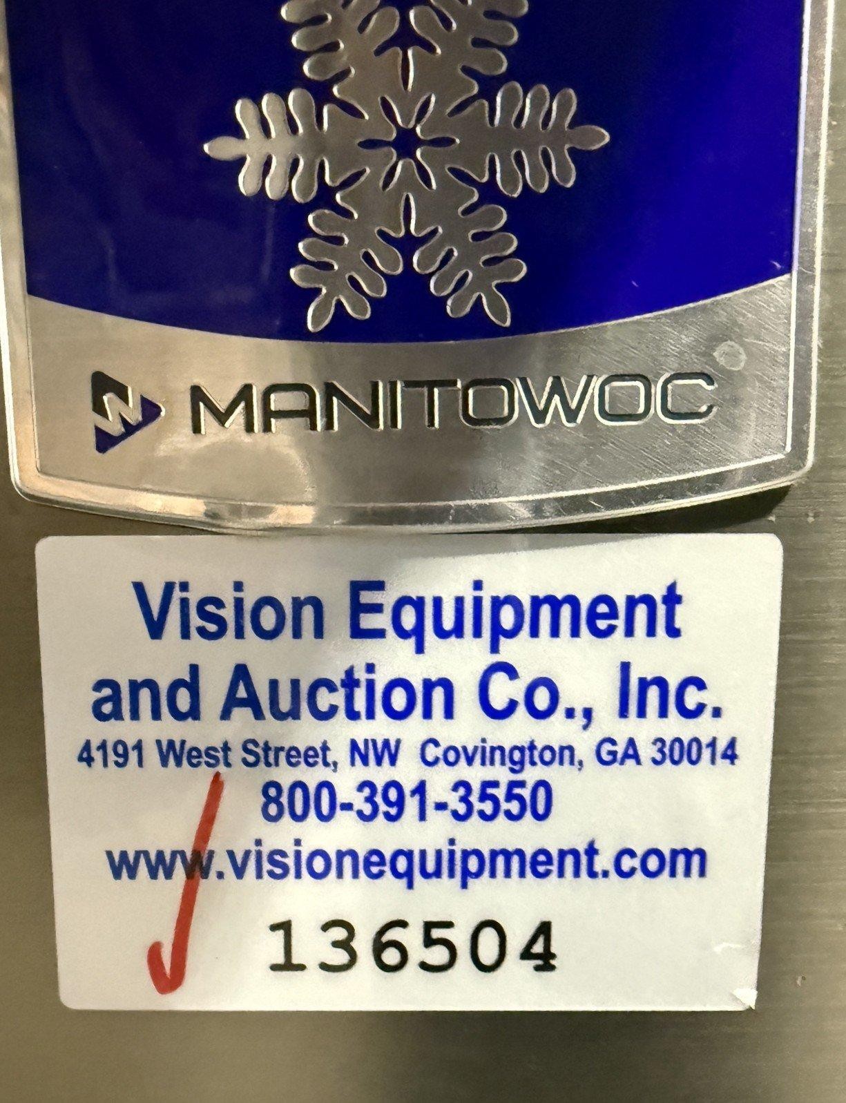 2018 MANITOWOC UDF0140A-161B 26″ AIR COOLED FULL DICE ICE MACHINE MAKER W/ BIN
